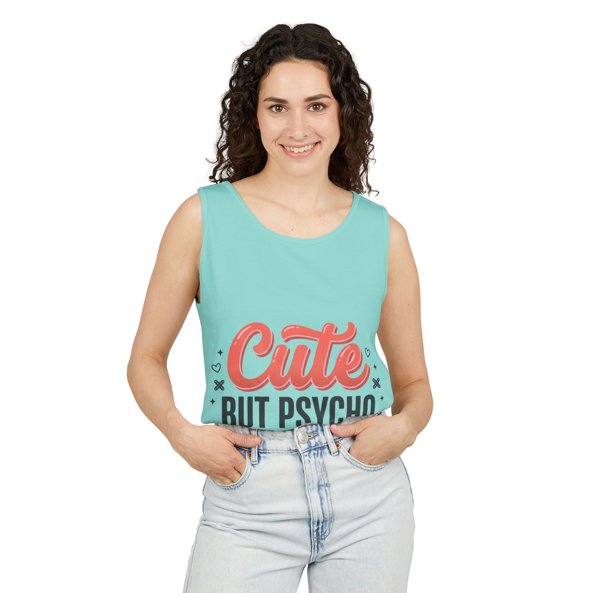 Cute But Psycho Tank Top – Women's Summer Tee