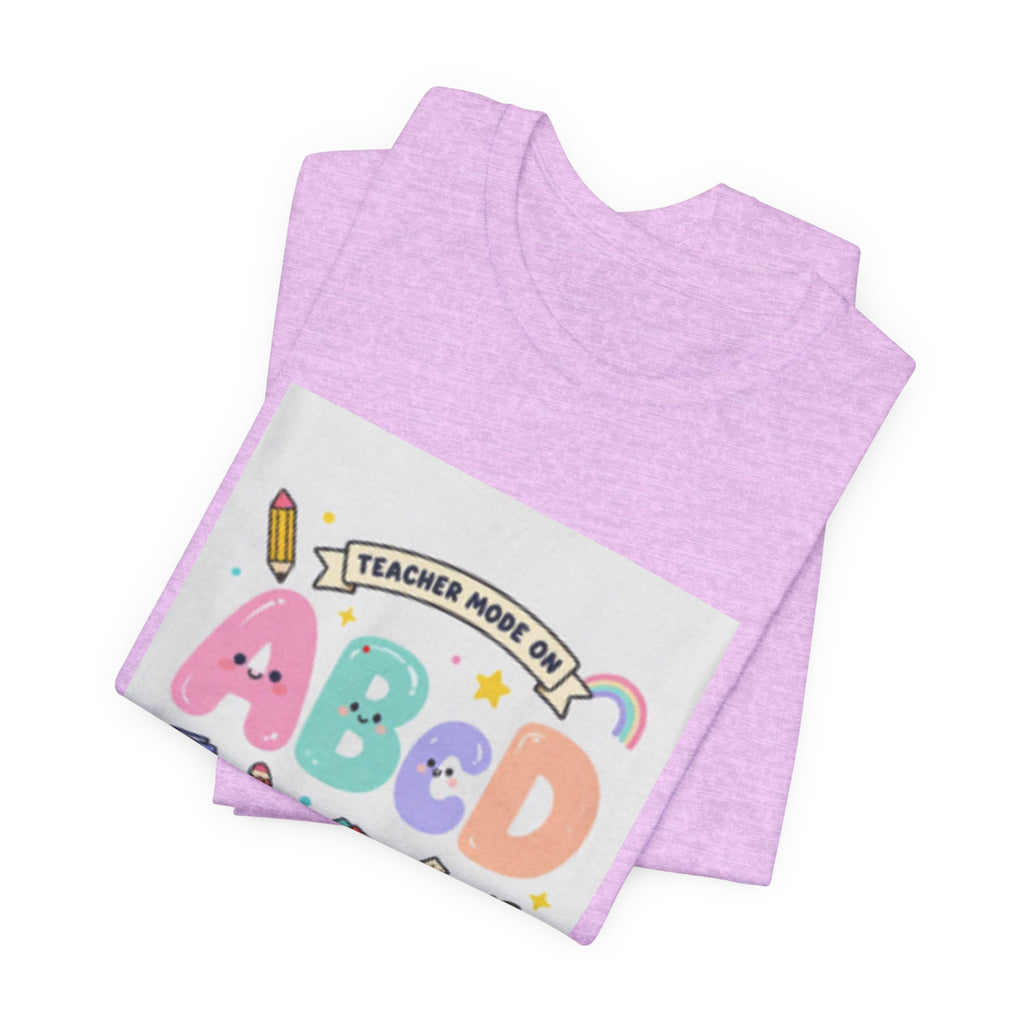Back to School ABCD 2026-2027 Teacher Mode Tee — Cute Classroom Graphic T-Shirt