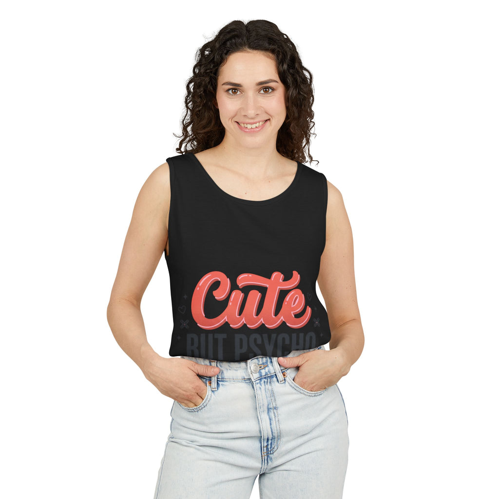 Cute But Psycho Tank Top – Women's Summer Tee