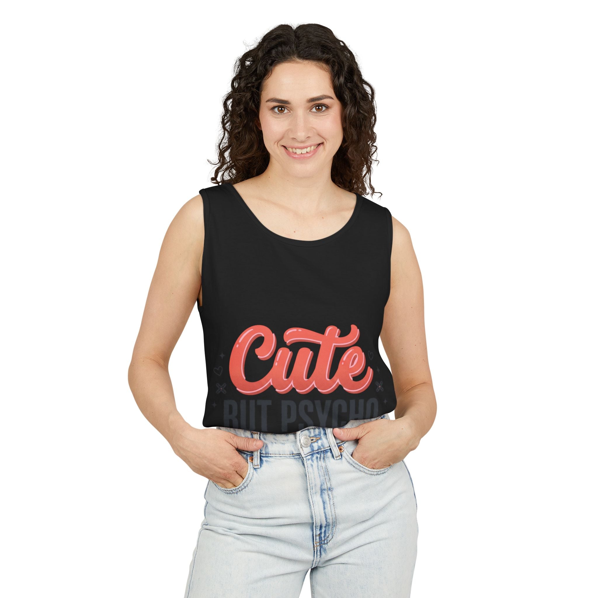 Cute But Psycho Tank Top – Women's Summer Tee