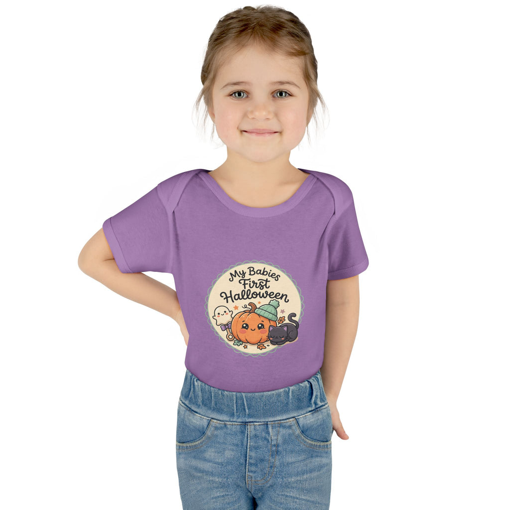 Infant Halloween Bodysuit — “My Baby's First Halloween” Cute Pumpkin & Ghosts