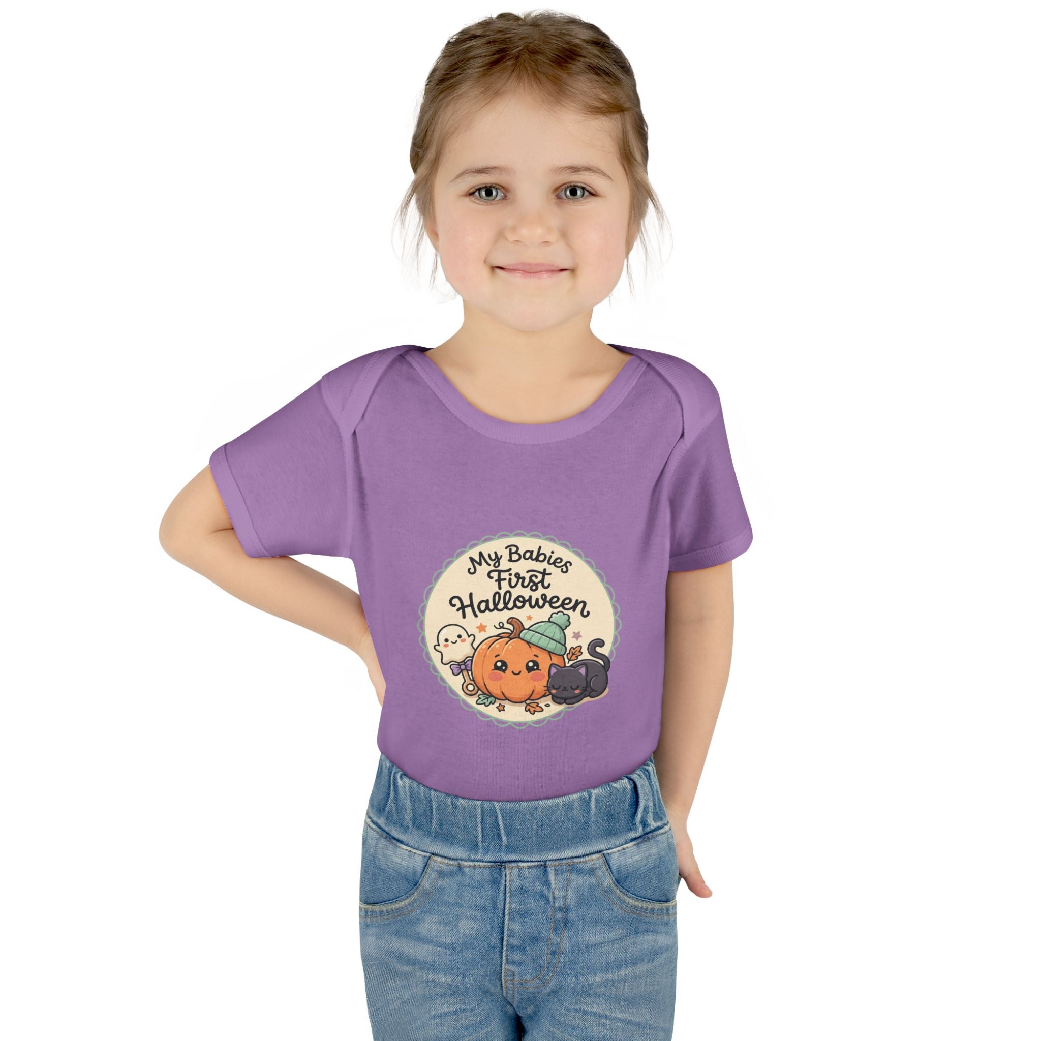 Infant Halloween Bodysuit — “My Baby's First Halloween” Cute Pumpkin & Ghosts