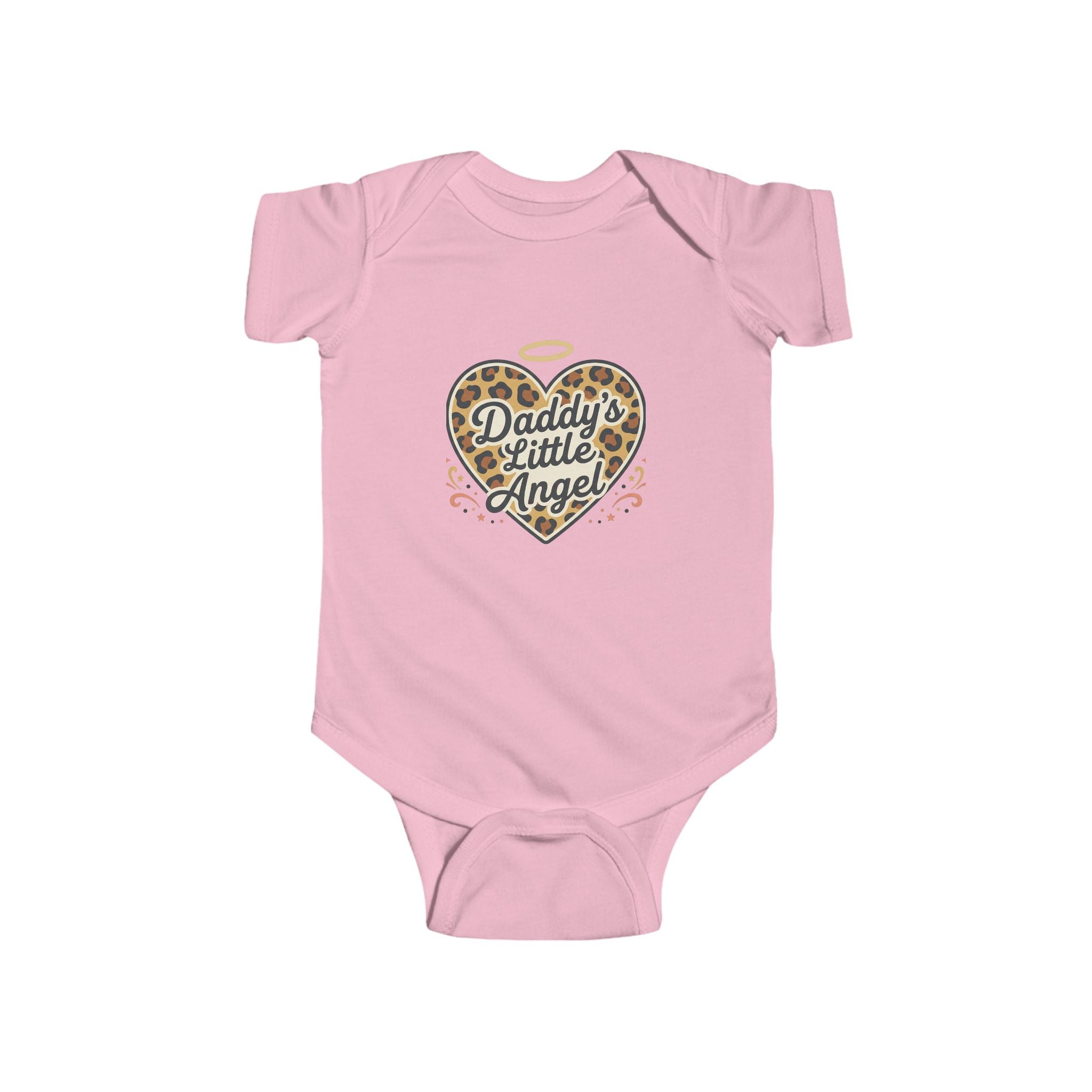 Daddy's Little Angel Leopard Infant Bodysuit