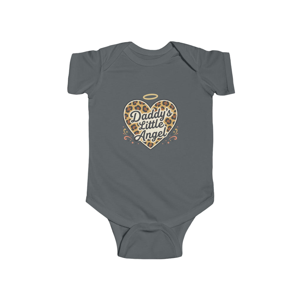 Daddy's Little Angel Leopard Infant Bodysuit