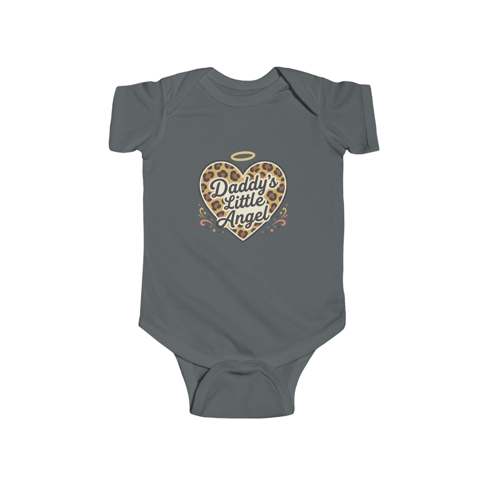Daddy's Little Angel Leopard Infant Bodysuit