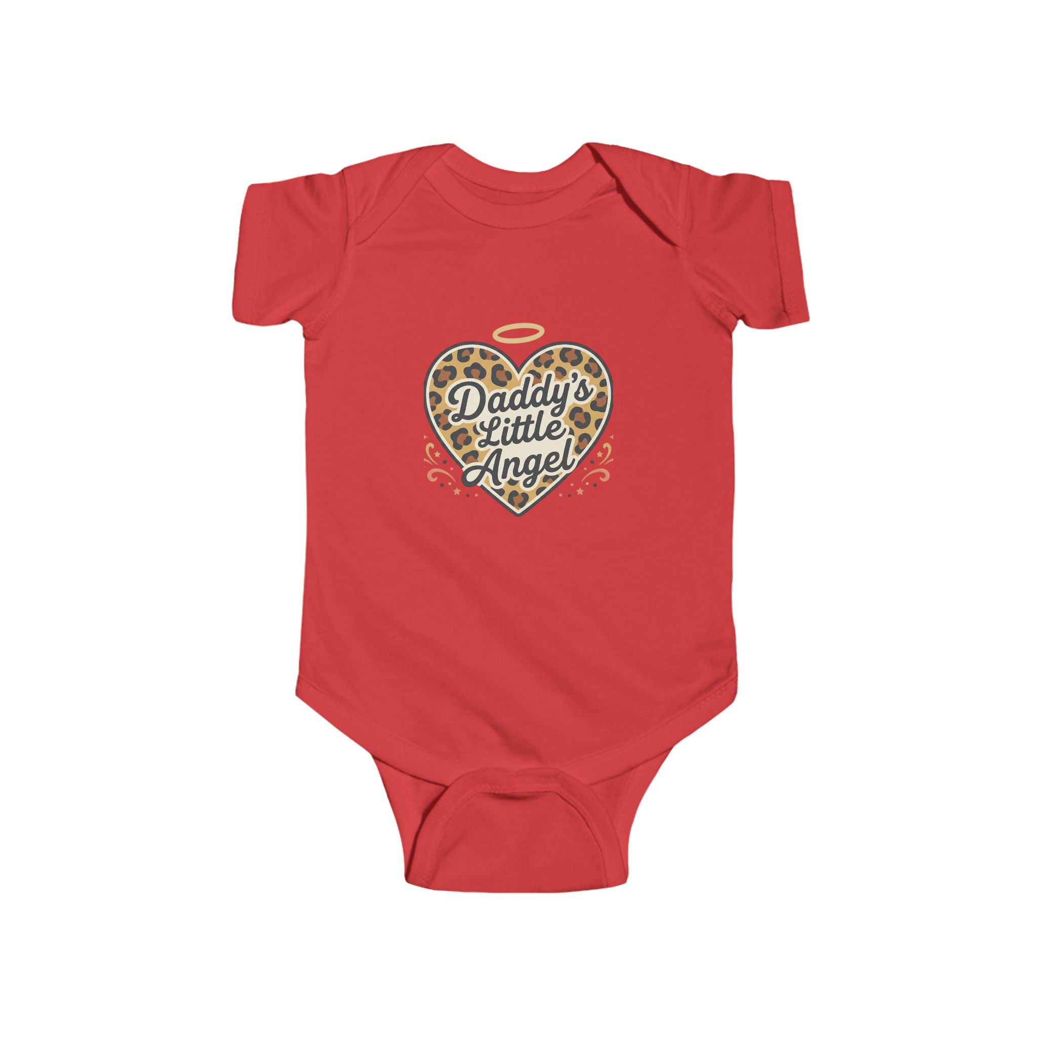 Daddy's Little Angel Leopard Infant Bodysuit