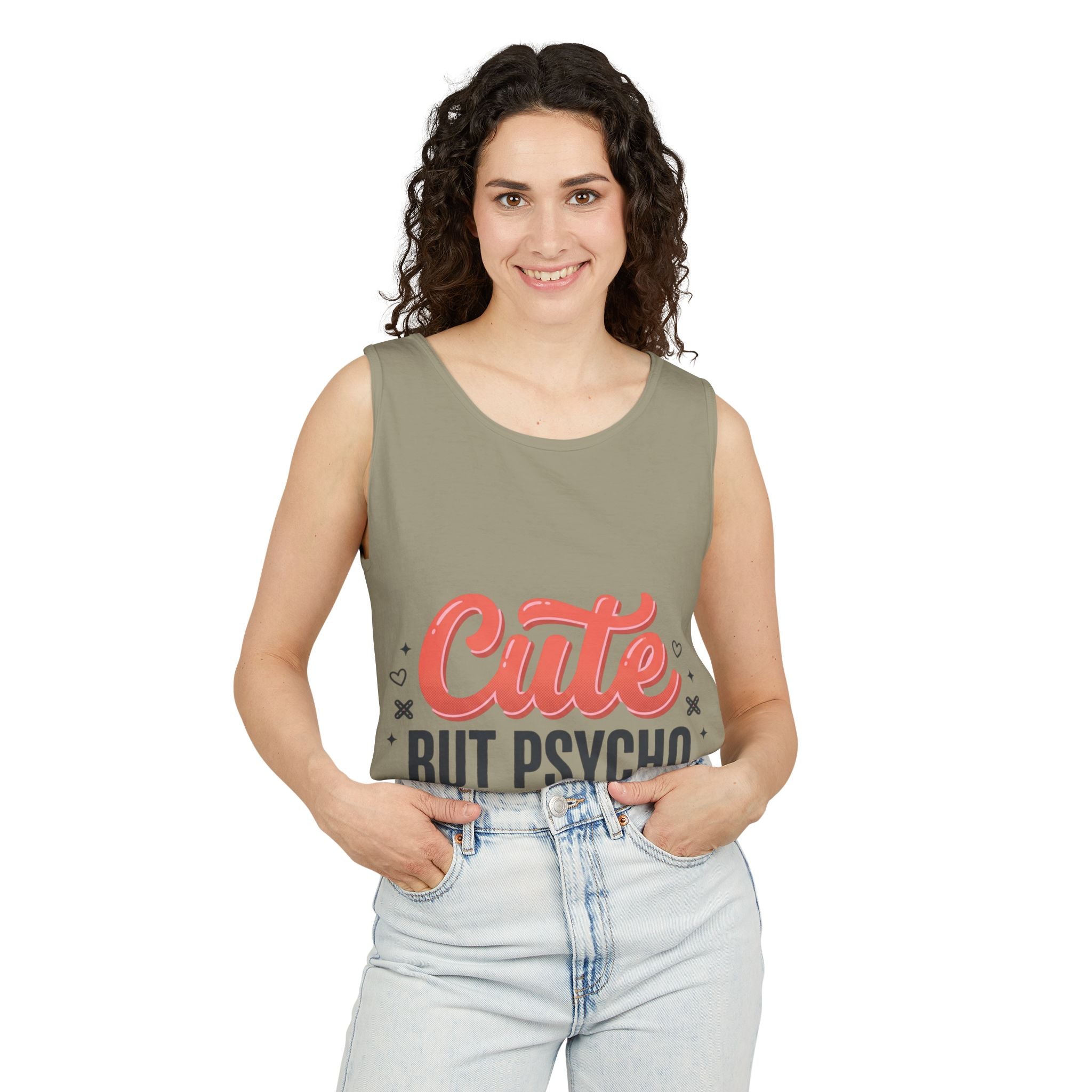 Cute But Psycho Tank Top – Women's Summer Tee