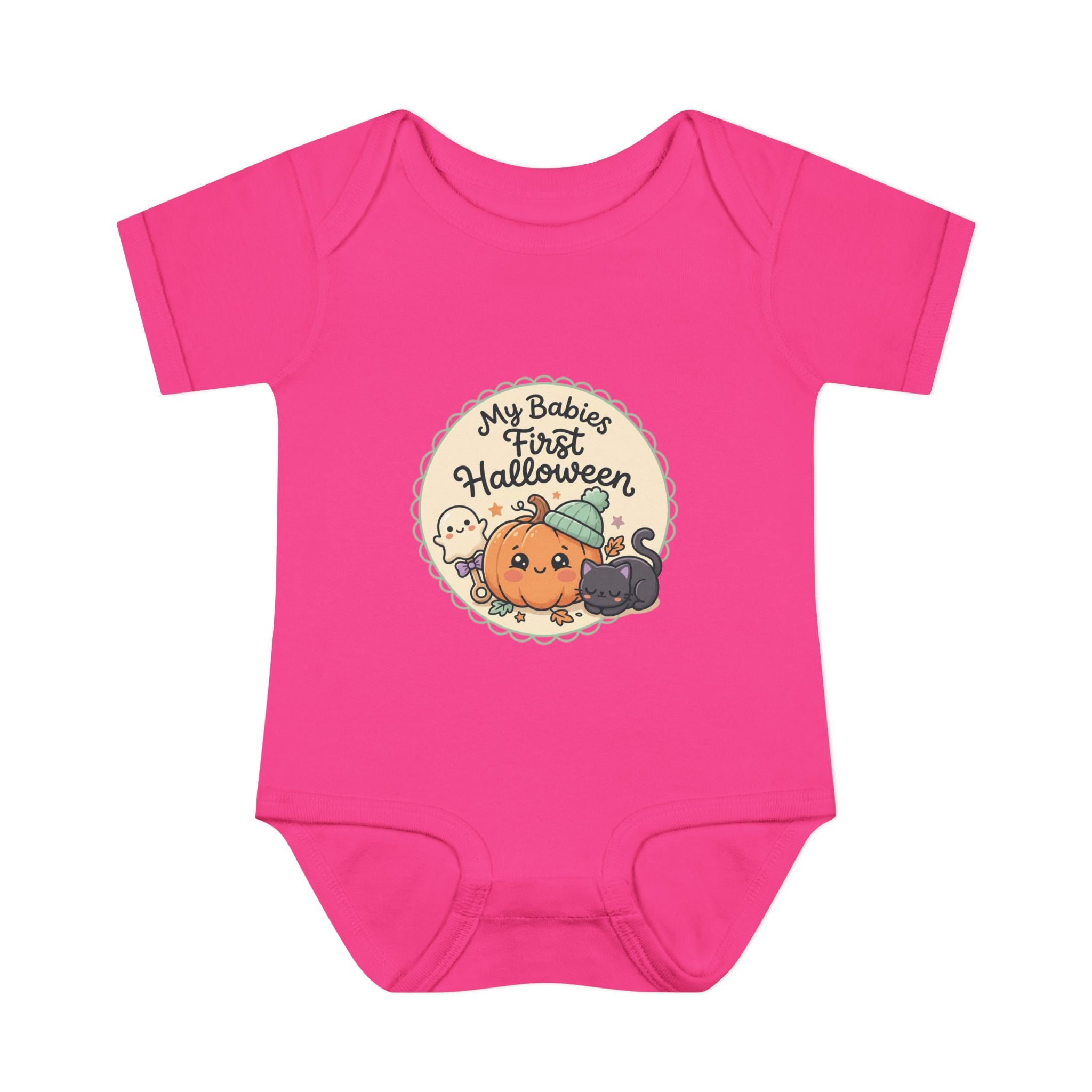 Infant Halloween Bodysuit — “My Baby's First Halloween” Cute Pumpkin & Ghosts