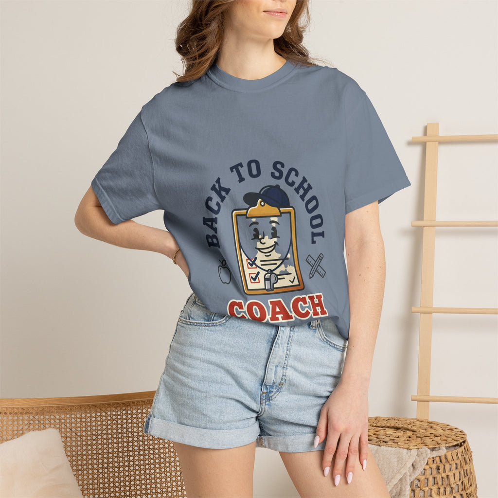 Back to School Coach T-Shirt — Retro School Clipboard Design