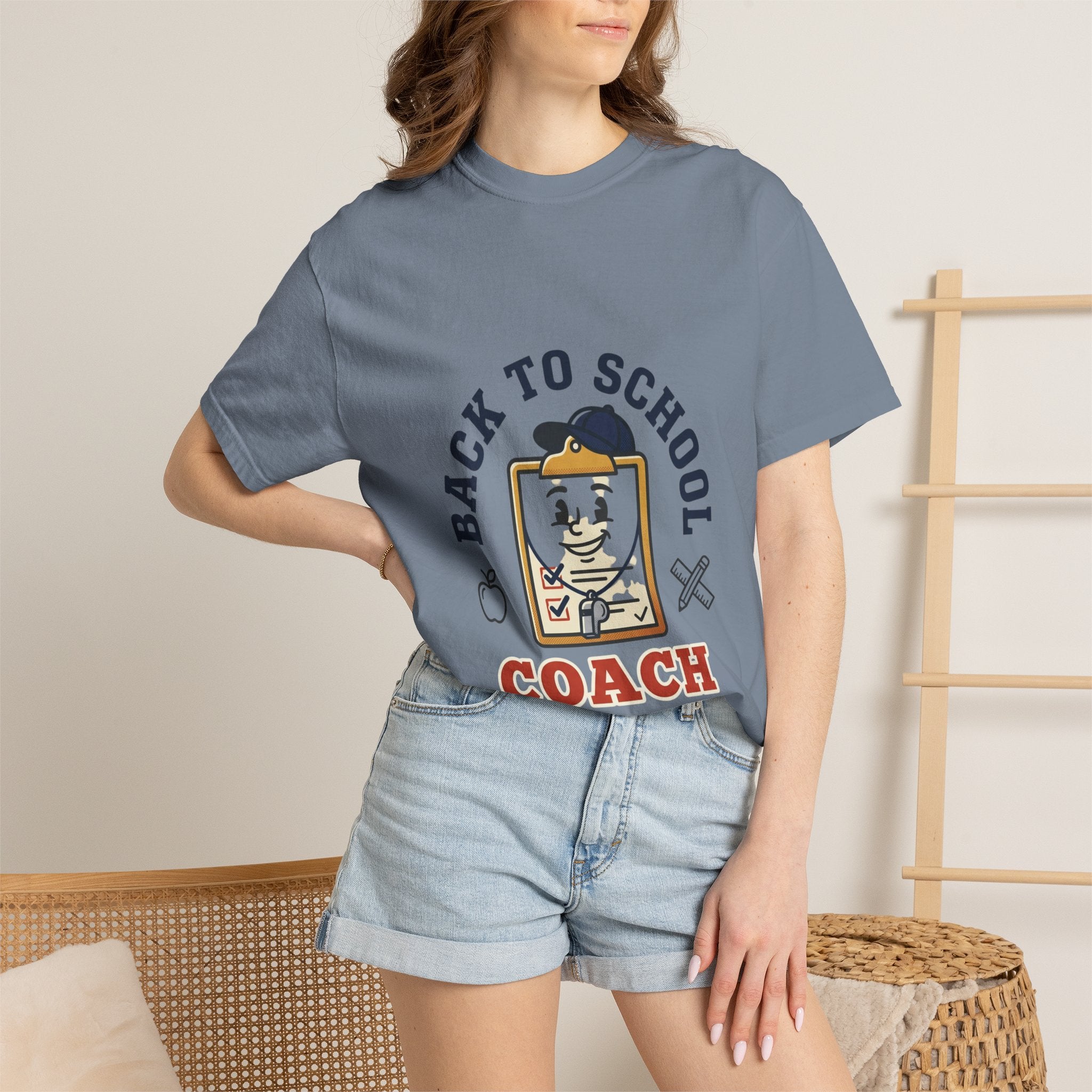 Back to School Coach T-Shirt — Retro School Clipboard Design