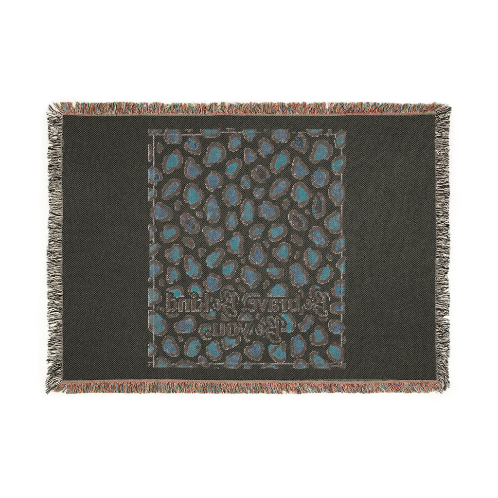 Leopard Print Woven Throw Blanket — Cozy Animal Pattern Fringe Tapestry