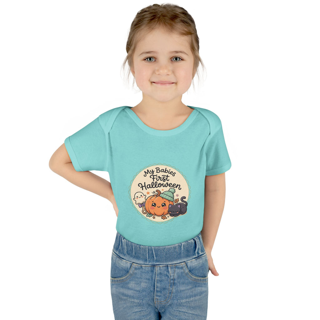 Infant Halloween Bodysuit — “My Baby's First Halloween” Cute Pumpkin & Ghosts