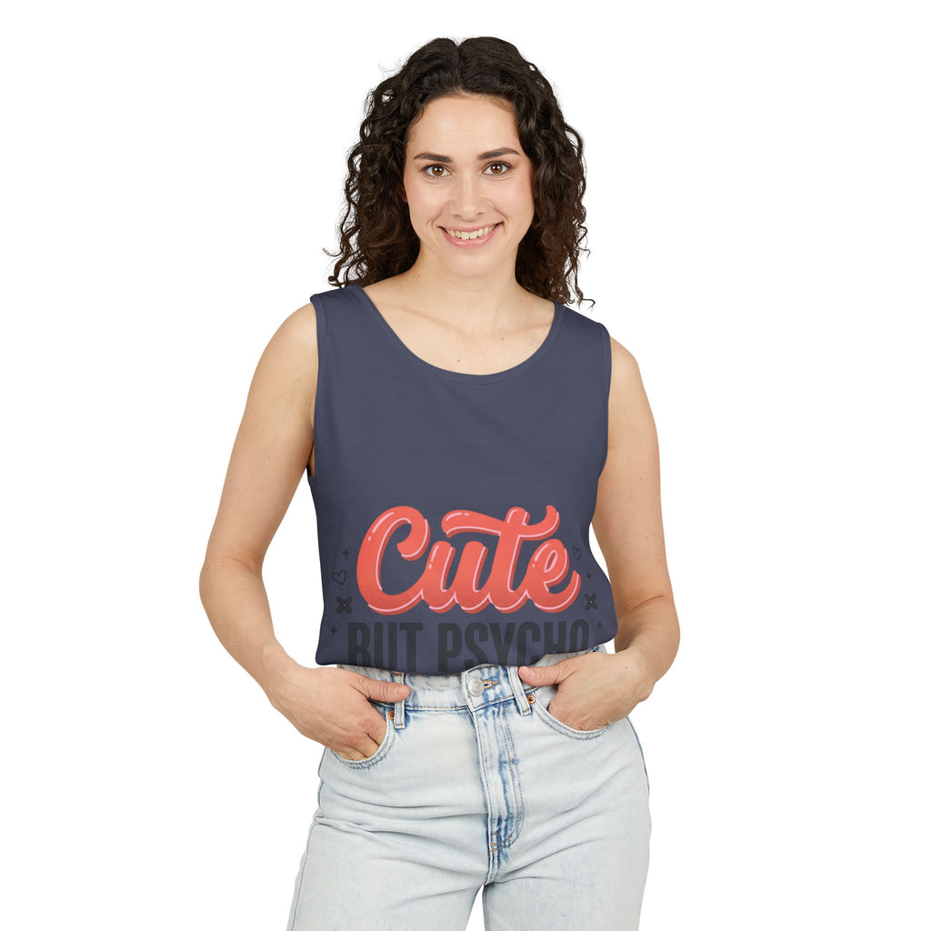 Cute But Psycho Tank Top – Women's Summer Tee