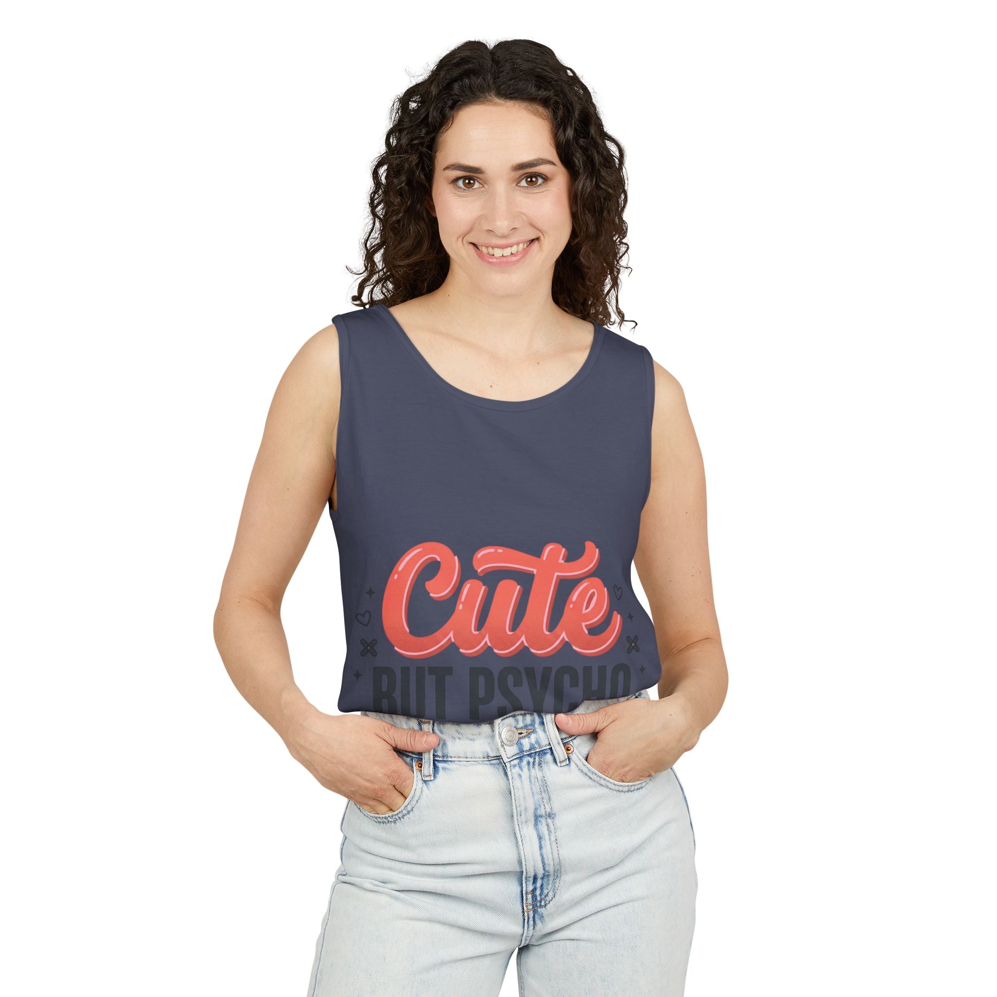 Cute But Psycho Tank Top – Women's Summer Tee
