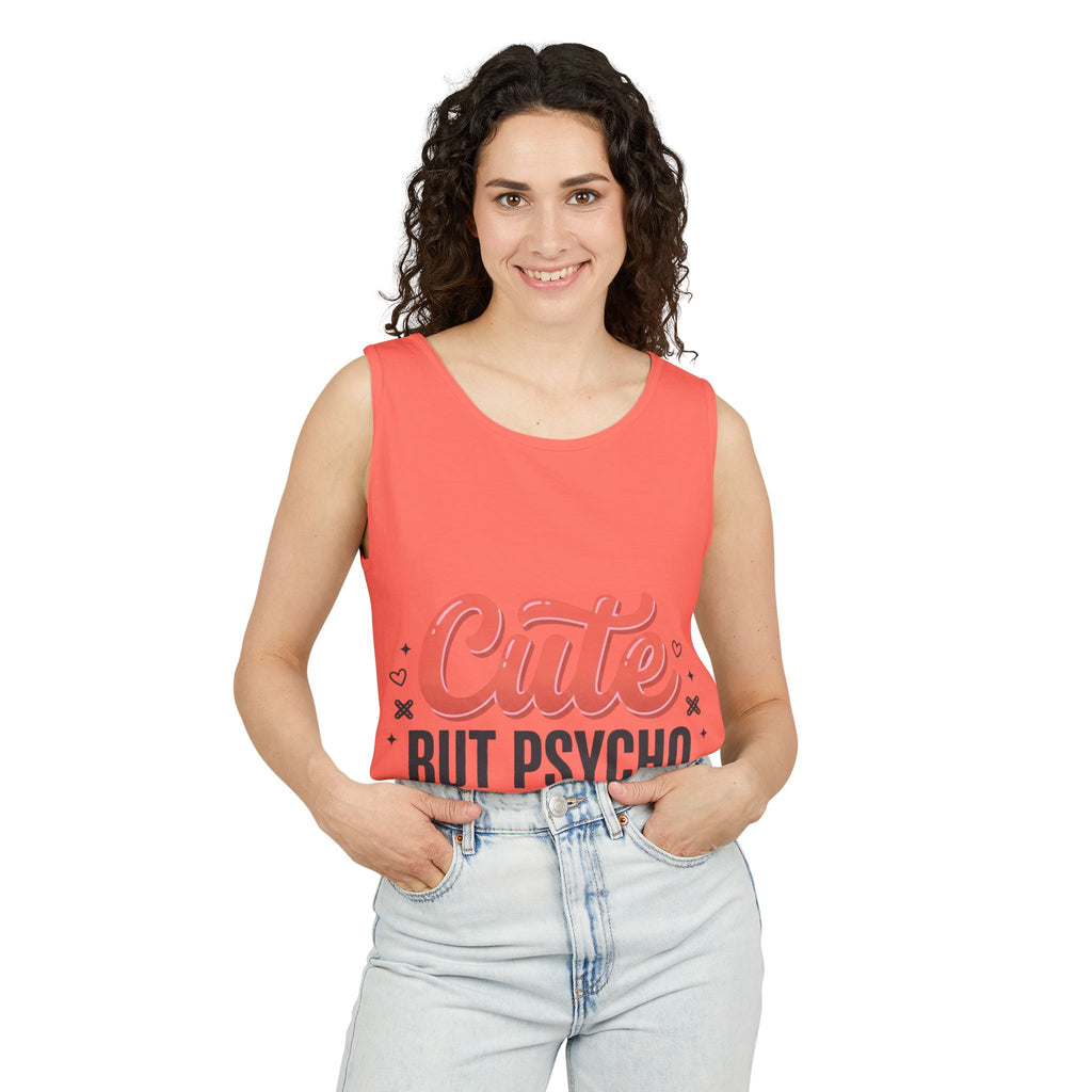 Cute But Psycho Tank Top – Women's Summer Tee