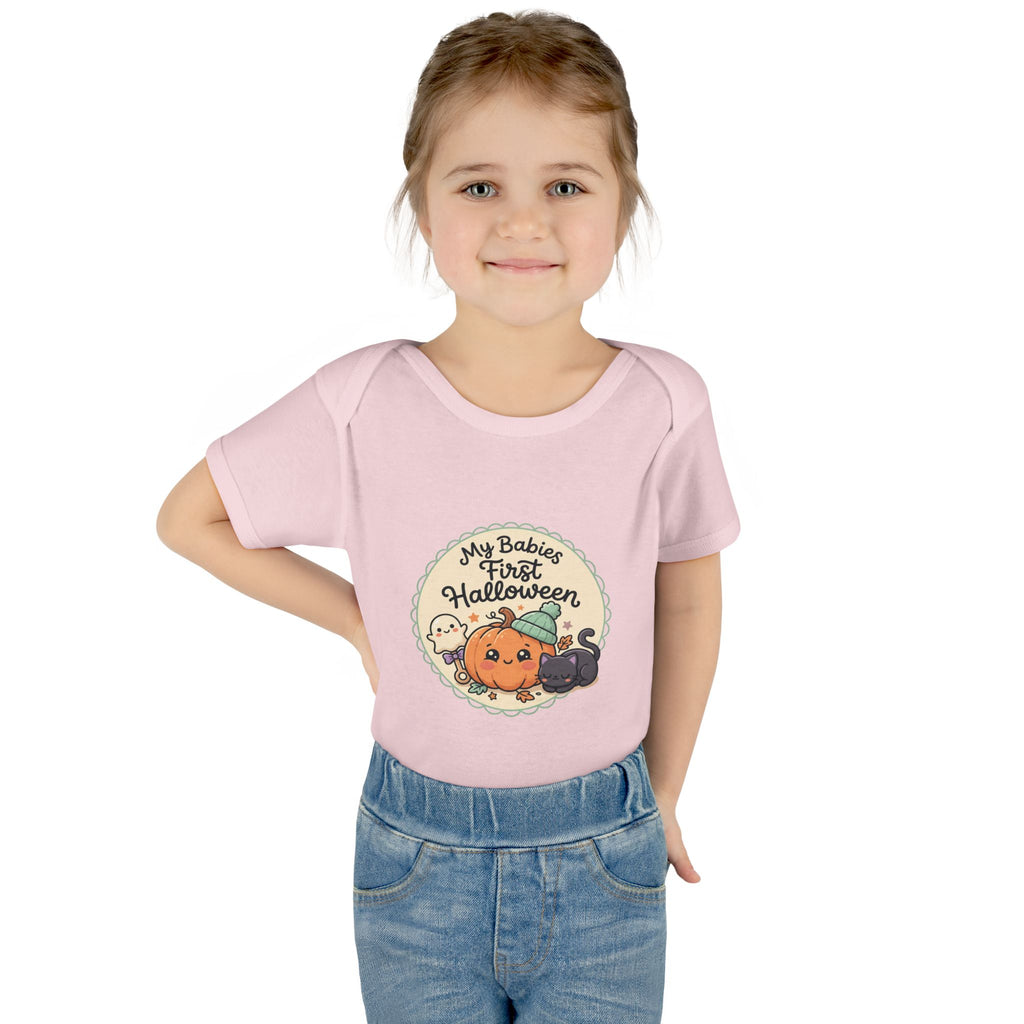 Infant Halloween Bodysuit — “My Baby's First Halloween” Cute Pumpkin & Ghosts