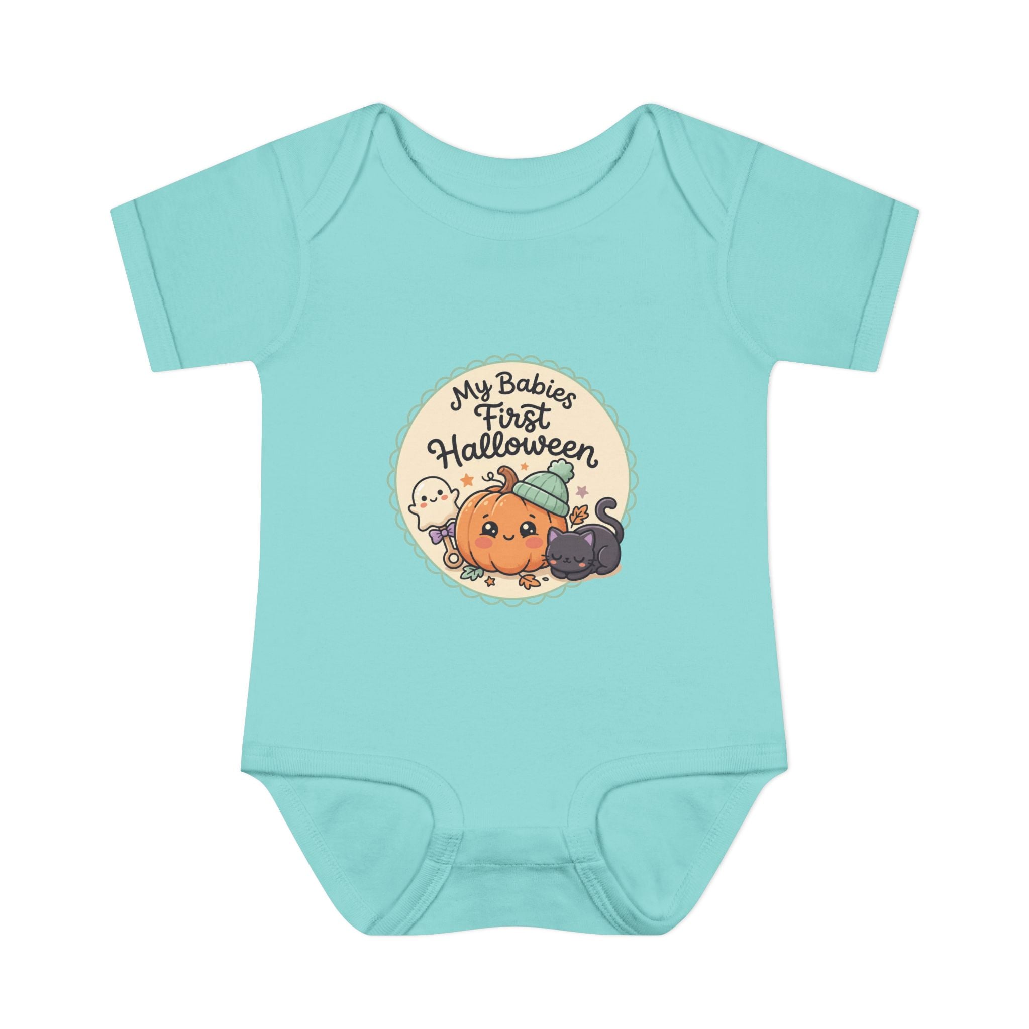 Infant Halloween Bodysuit — “My Baby's First Halloween” Cute Pumpkin & Ghosts