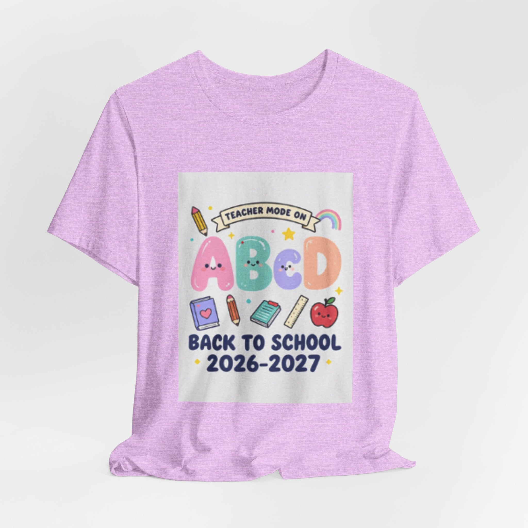Back to School ABCD 2026-2027 Teacher Mode Tee — Cute Classroom Graphic T-Shirt