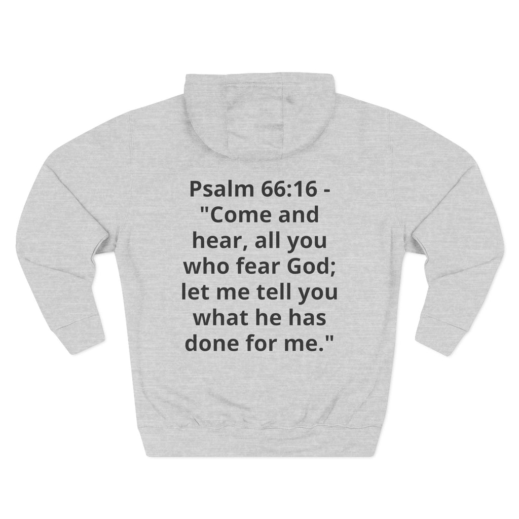 Three-Panel Fleece Hoodie