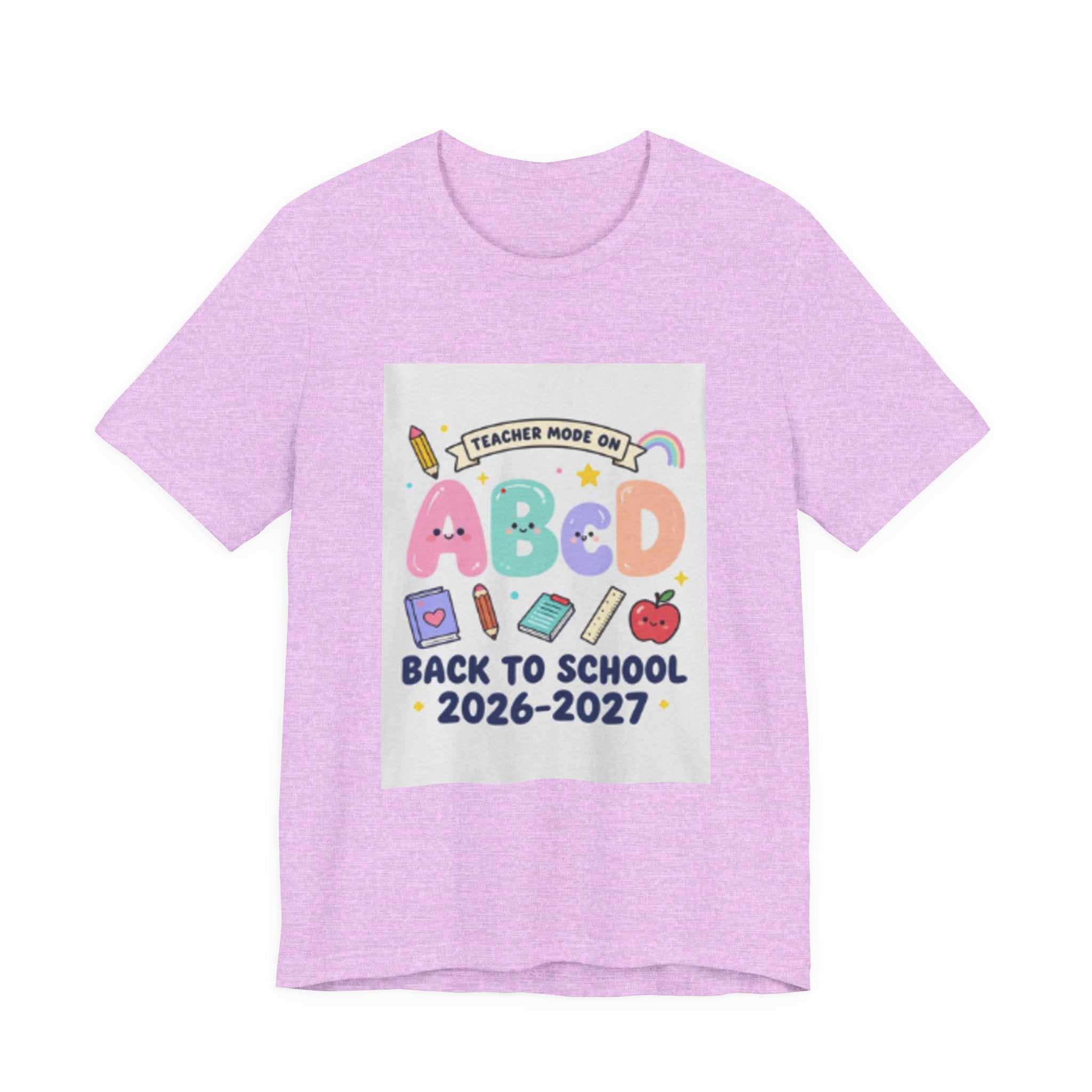 Back to School ABCD 2026-2027 Teacher Mode Tee — Cute Classroom Graphic T-Shirt