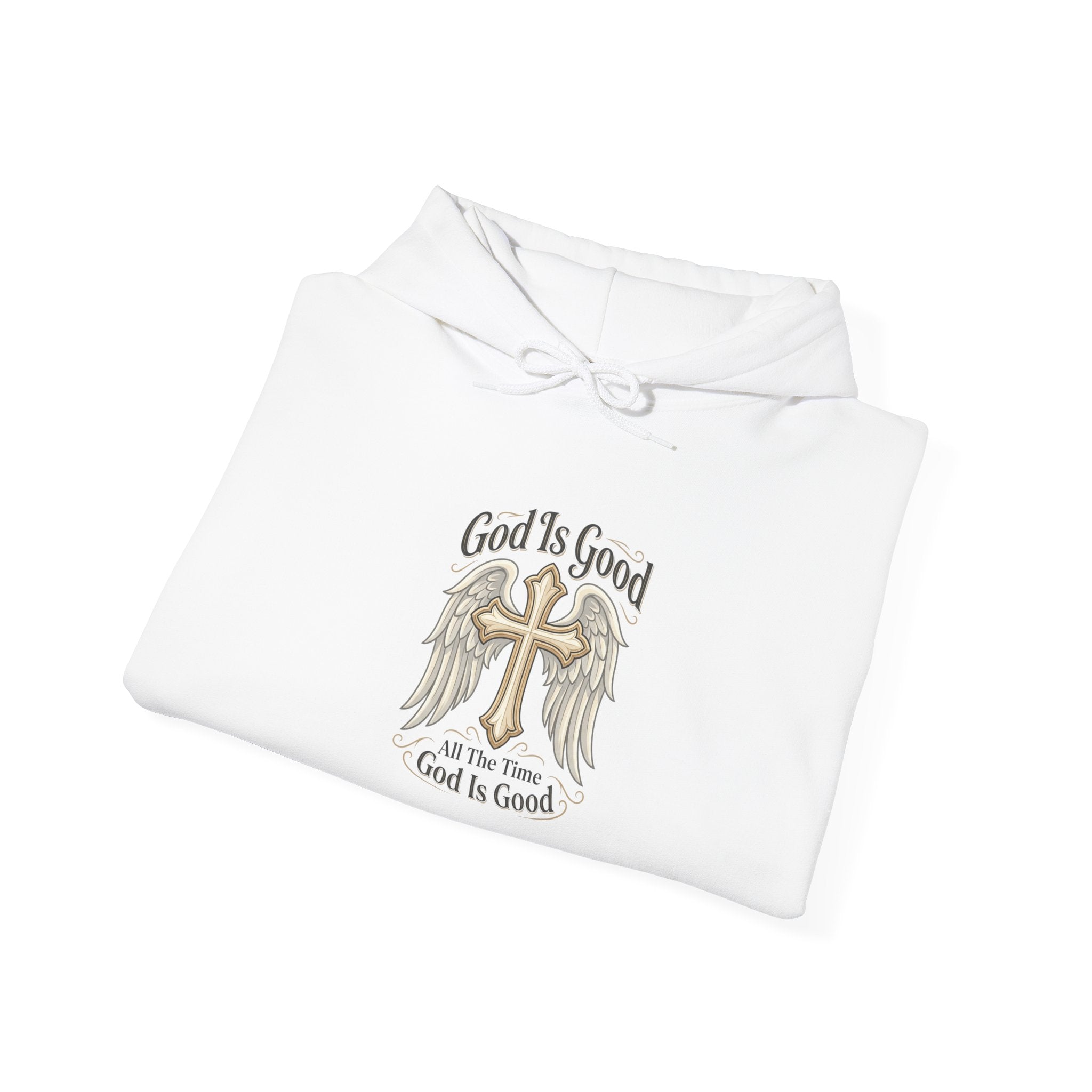 God Is Good Cross Hoodie — Christian Faith Inspirational Pullover