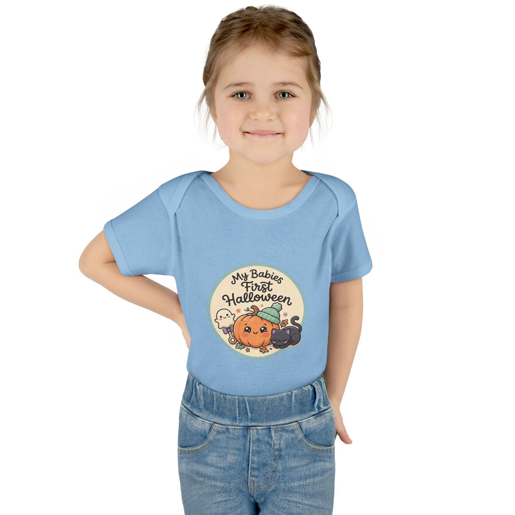 Infant Halloween Bodysuit — “My Baby's First Halloween” Cute Pumpkin & Ghosts