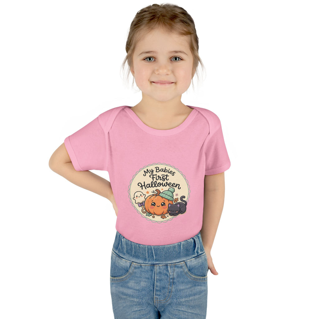 Infant Halloween Bodysuit — “My Baby's First Halloween” Cute Pumpkin & Ghosts