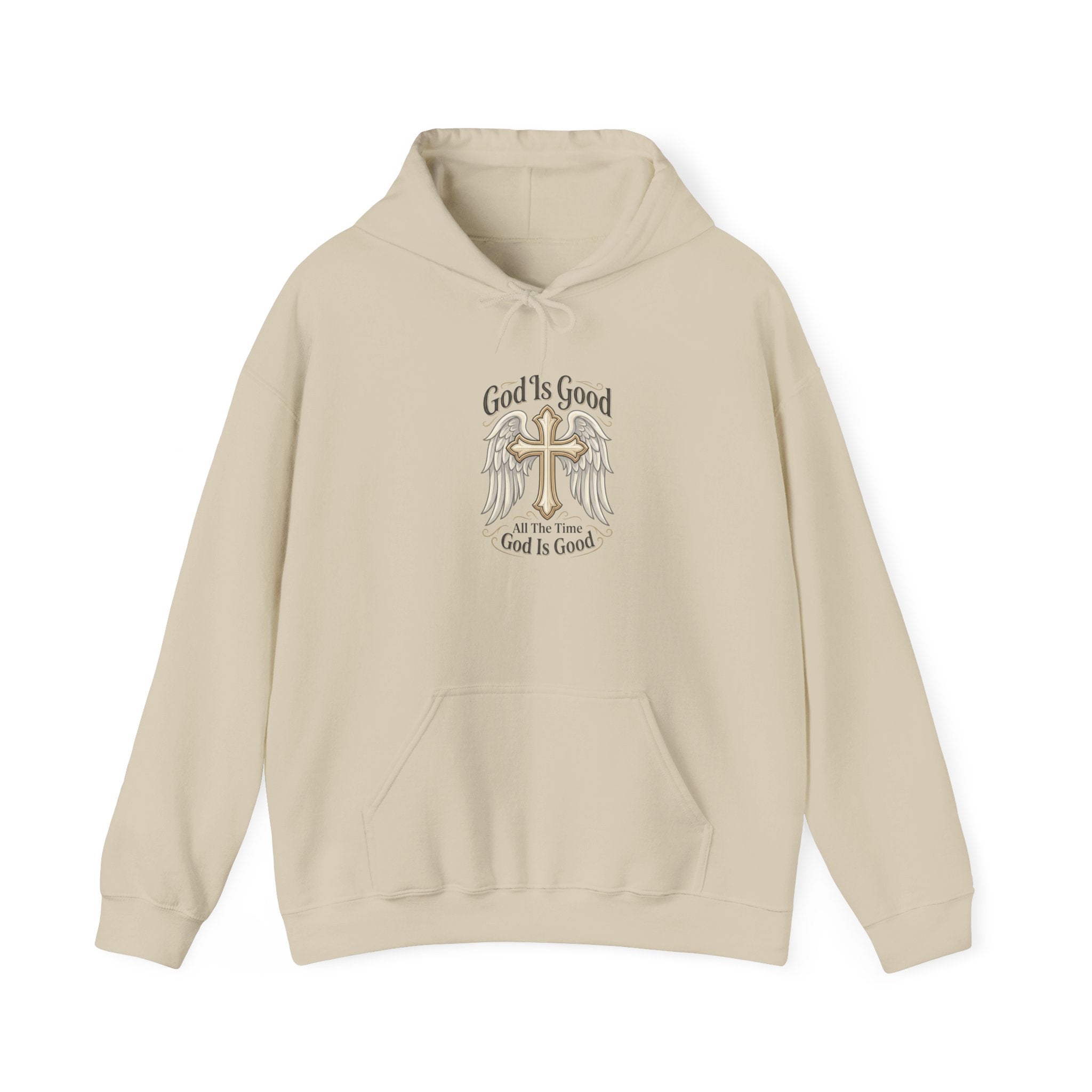 God Is Good Cross Hoodie — Christian Faith Inspirational Pullover