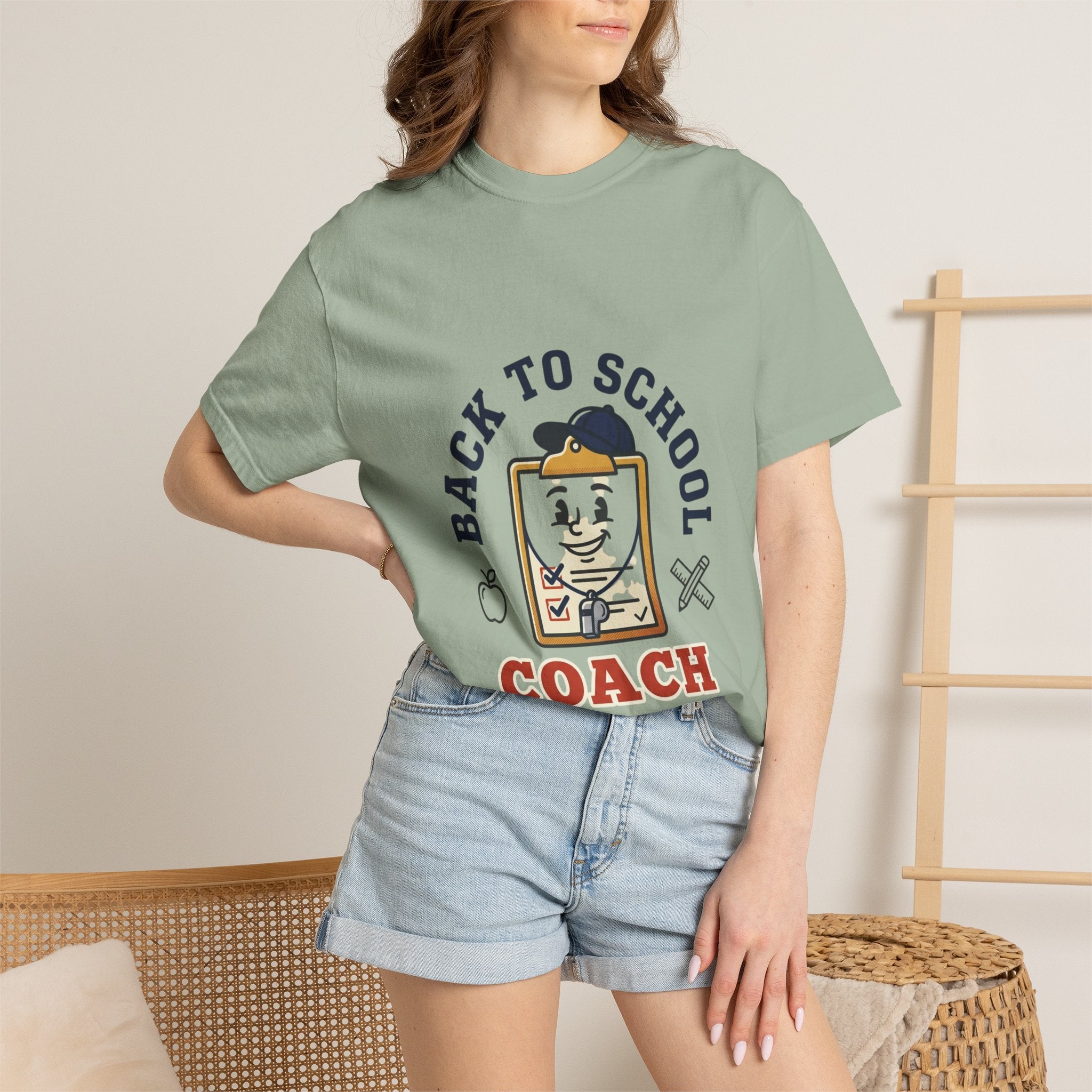 Back to School Coach T-Shirt — Retro School Clipboard Design