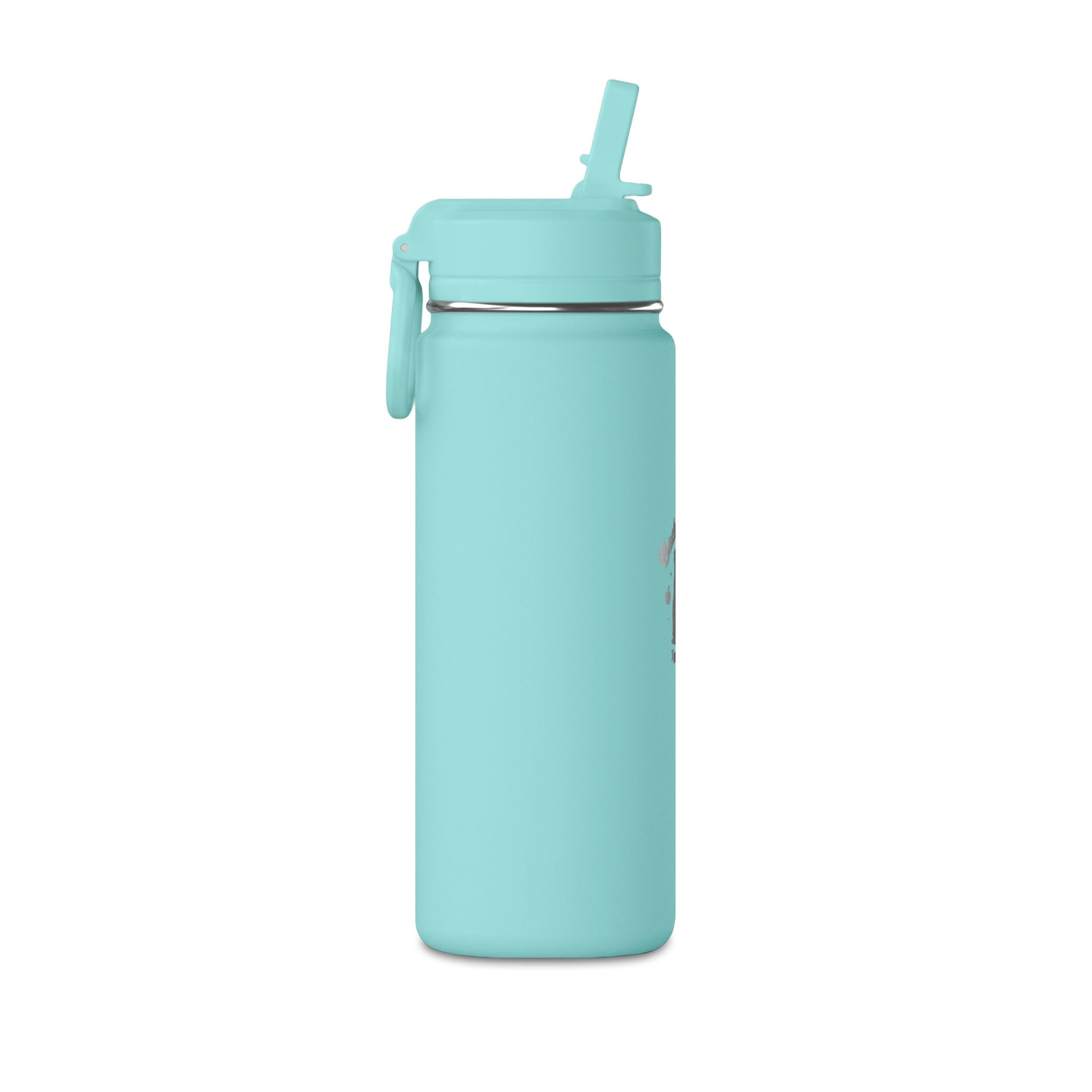Insulated 20oz Pink Mini Water Bottle with "Ready to Shine" Design