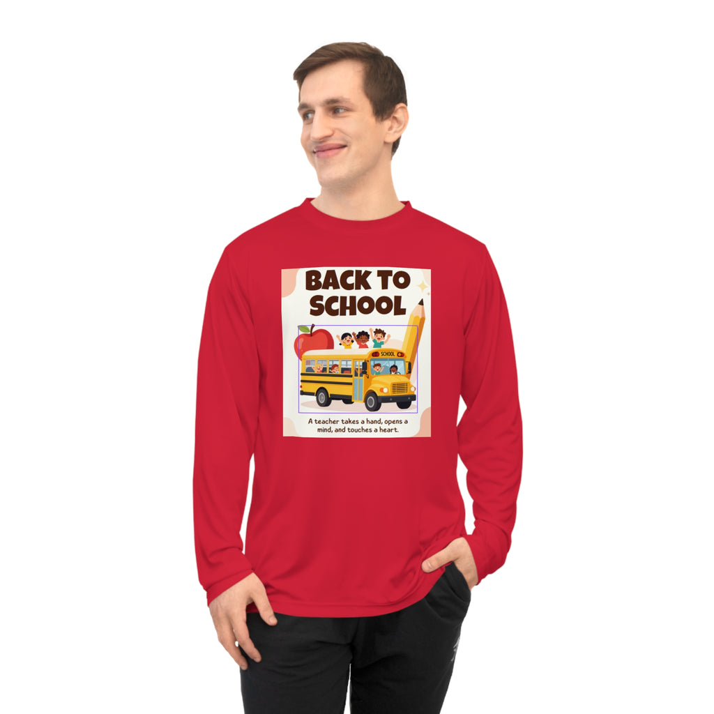 Back to School Long Sleeve Shirt — Teacher Appreciation School Bus Design