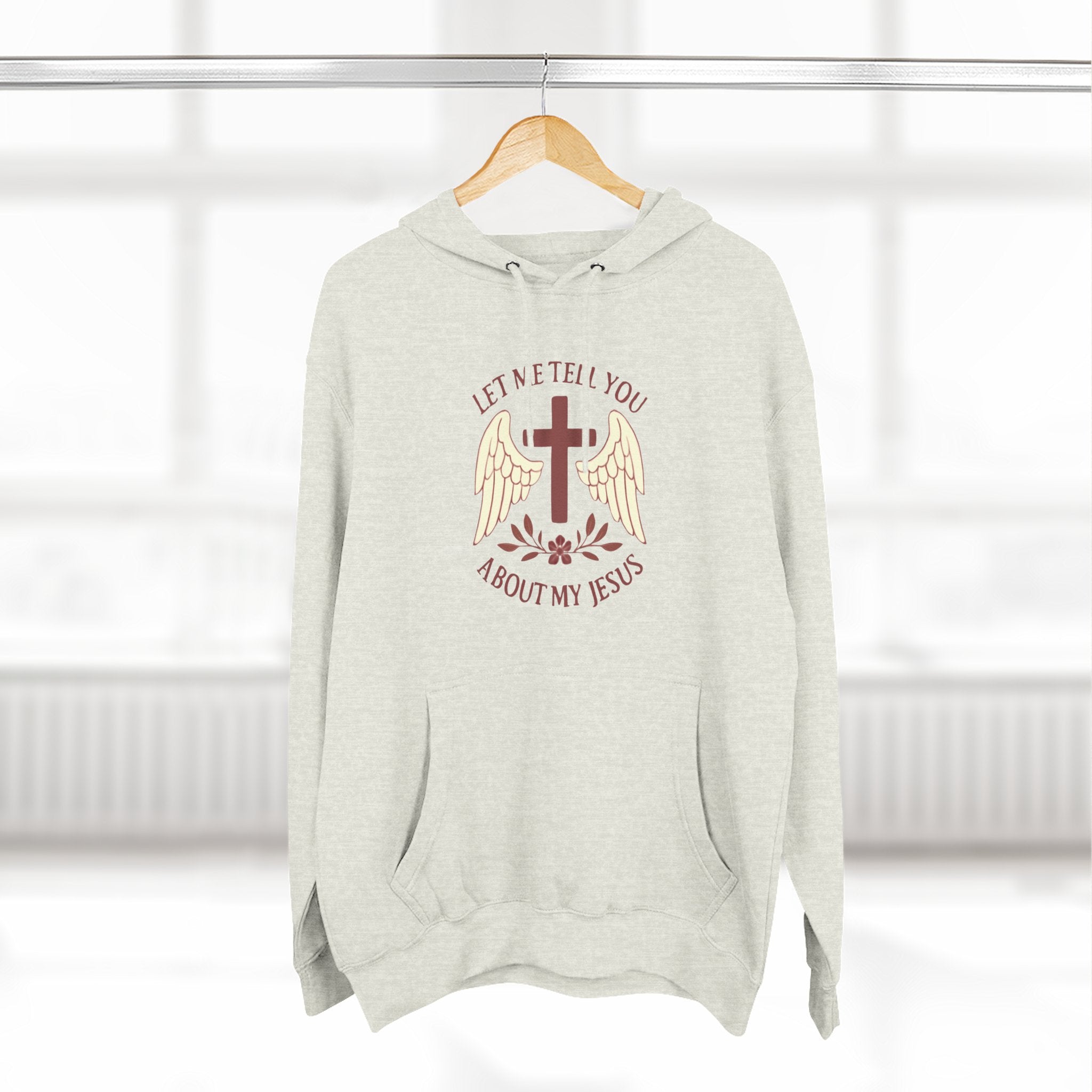 Three-Panel Fleece Hoodie