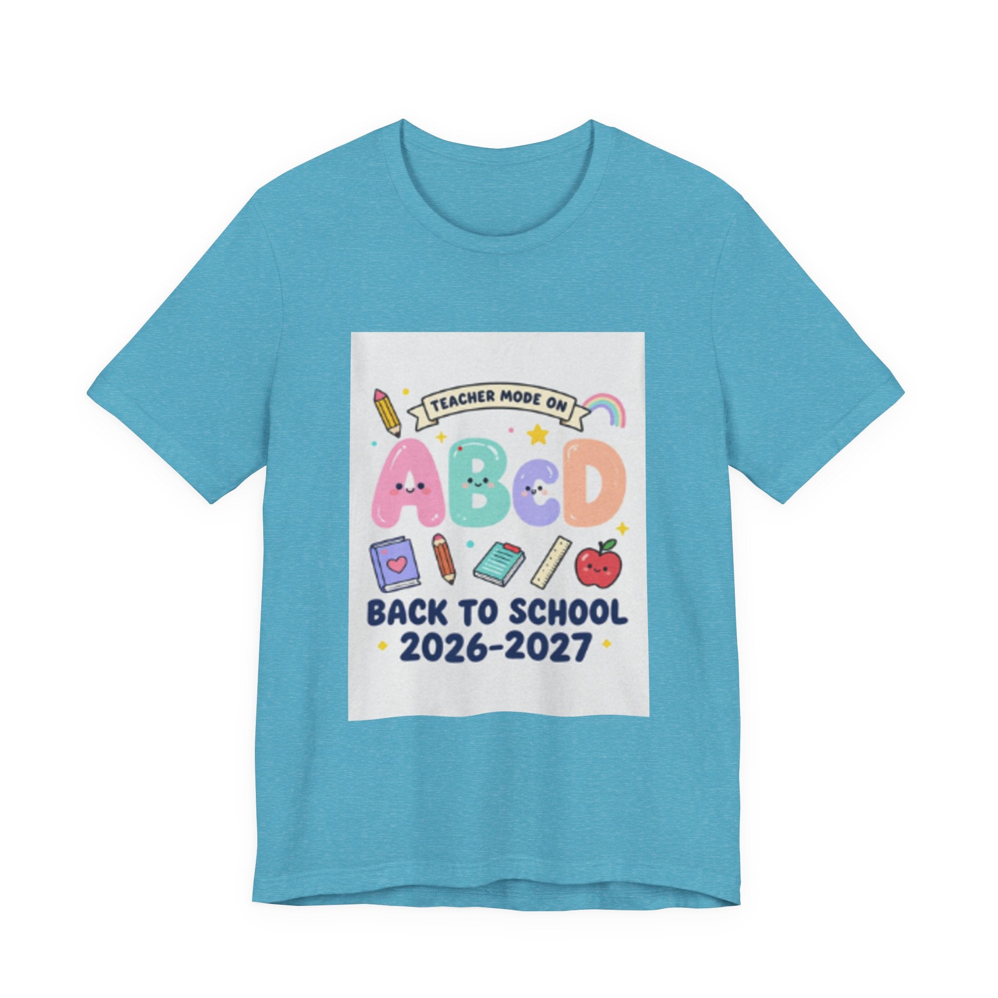 Back to School ABCD 2026-2027 Teacher Mode Tee — Cute Classroom Graphic T-Shirt