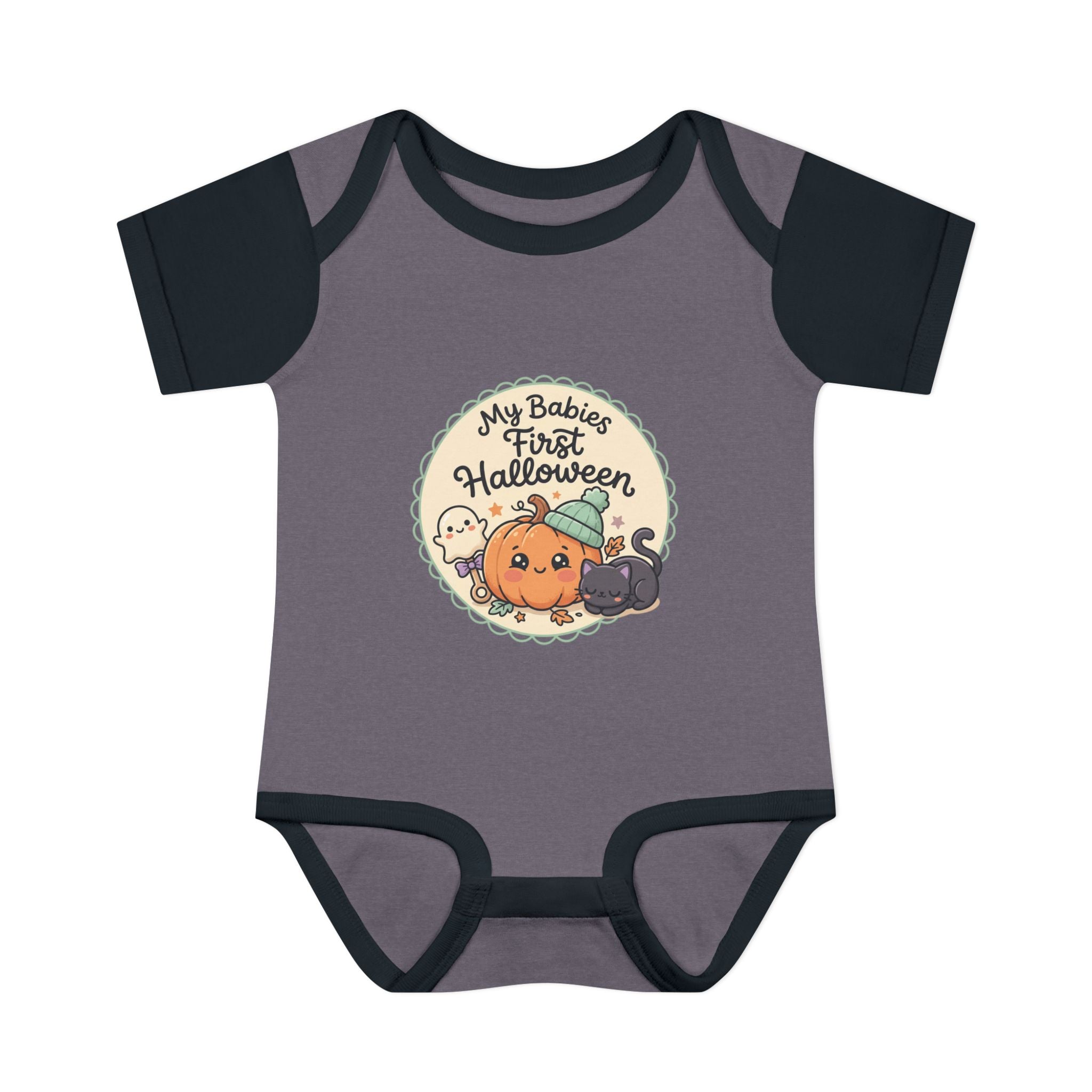 Infant Halloween Bodysuit — “My Baby's First Halloween” Cute Pumpkin & Ghosts