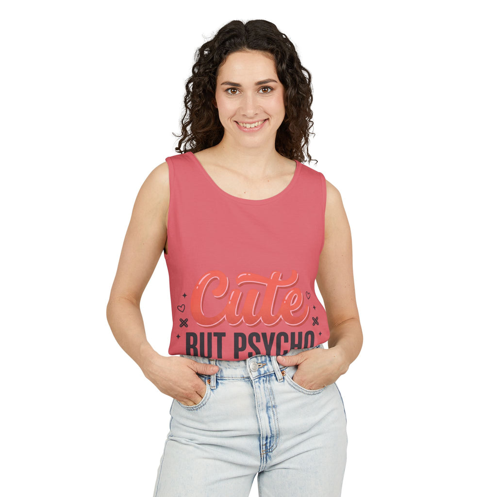 Cute But Psycho Tank Top – Women's Summer Tee