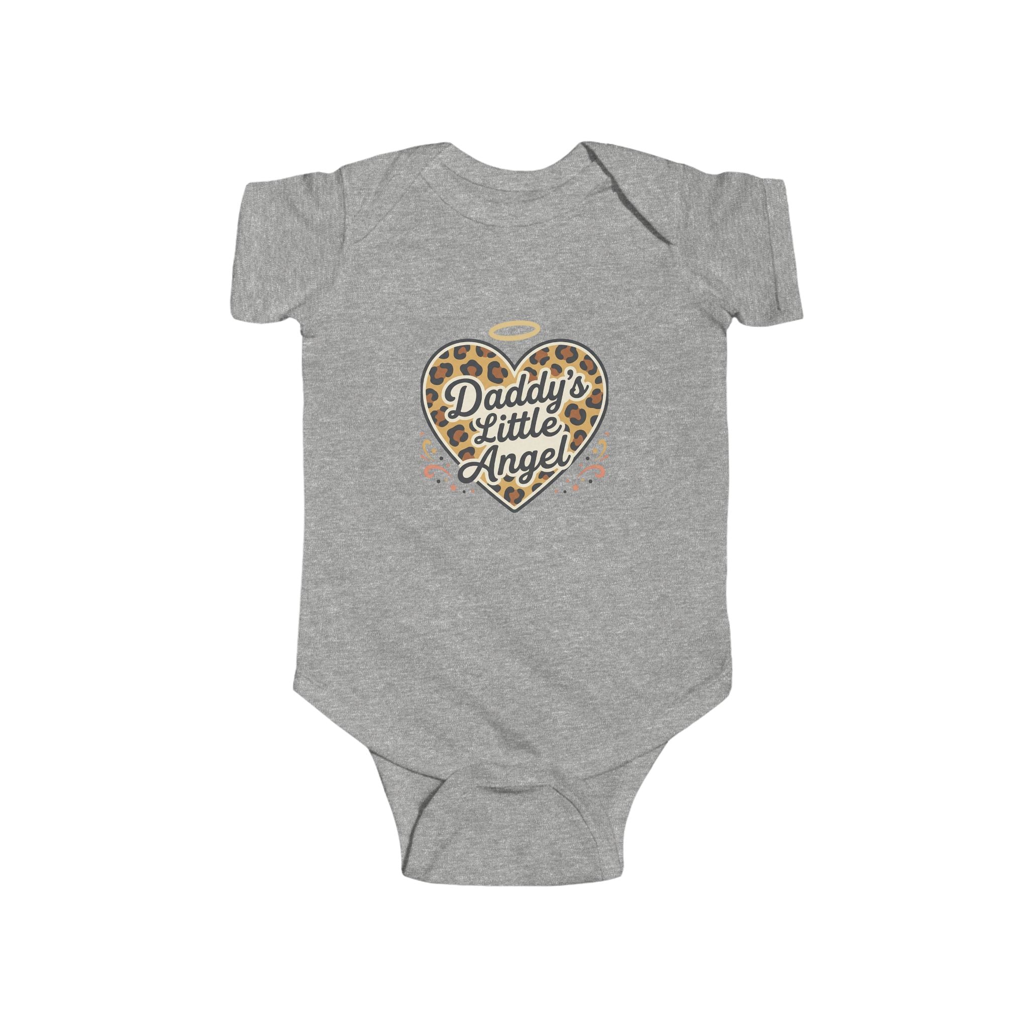 Daddy's Little Angel Leopard Infant Bodysuit