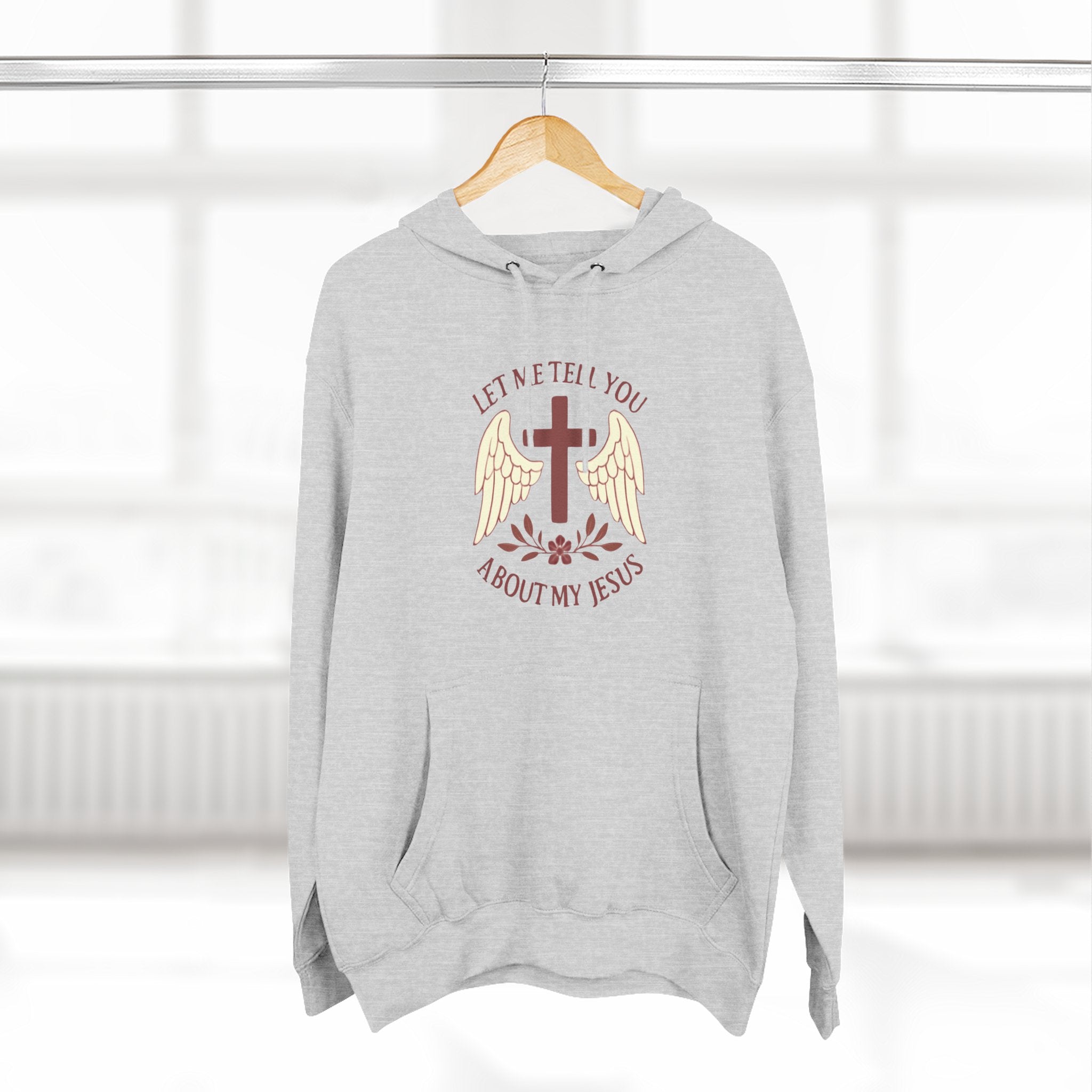 Three-Panel Fleece Hoodie
