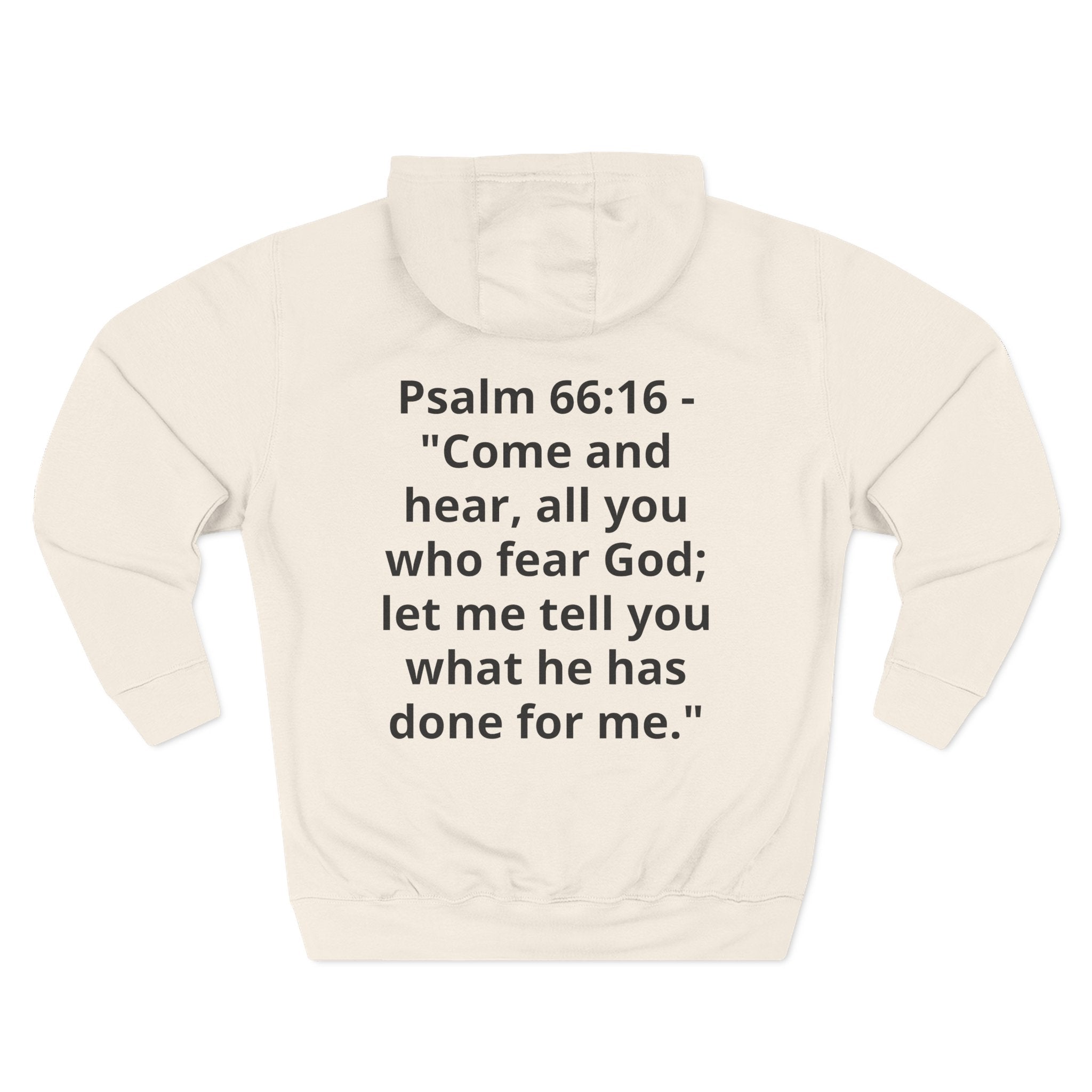 Three-Panel Fleece Hoodie