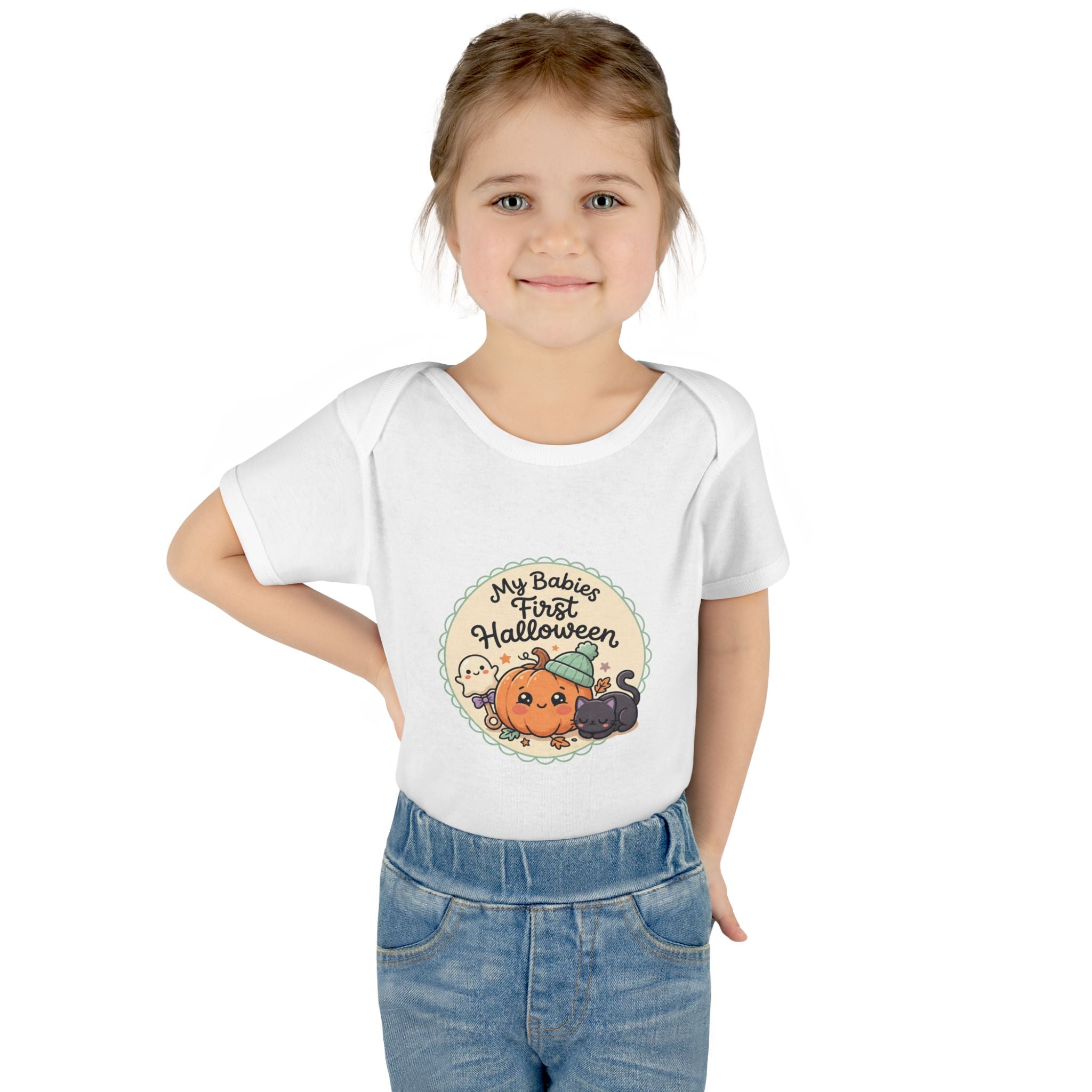 Infant Halloween Bodysuit — “My Baby's First Halloween” Cute Pumpkin & Ghosts