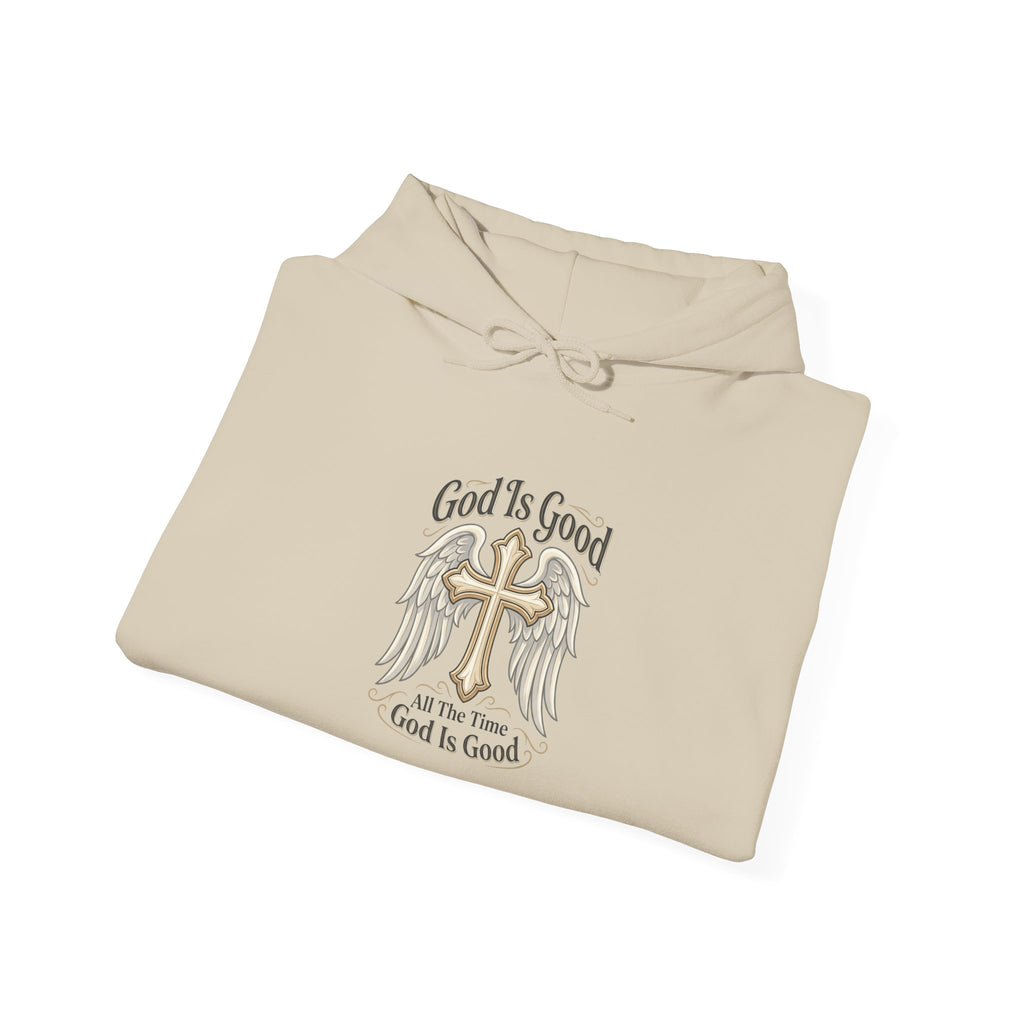God Is Good Cross Hoodie — Christian Faith Inspirational Pullover
