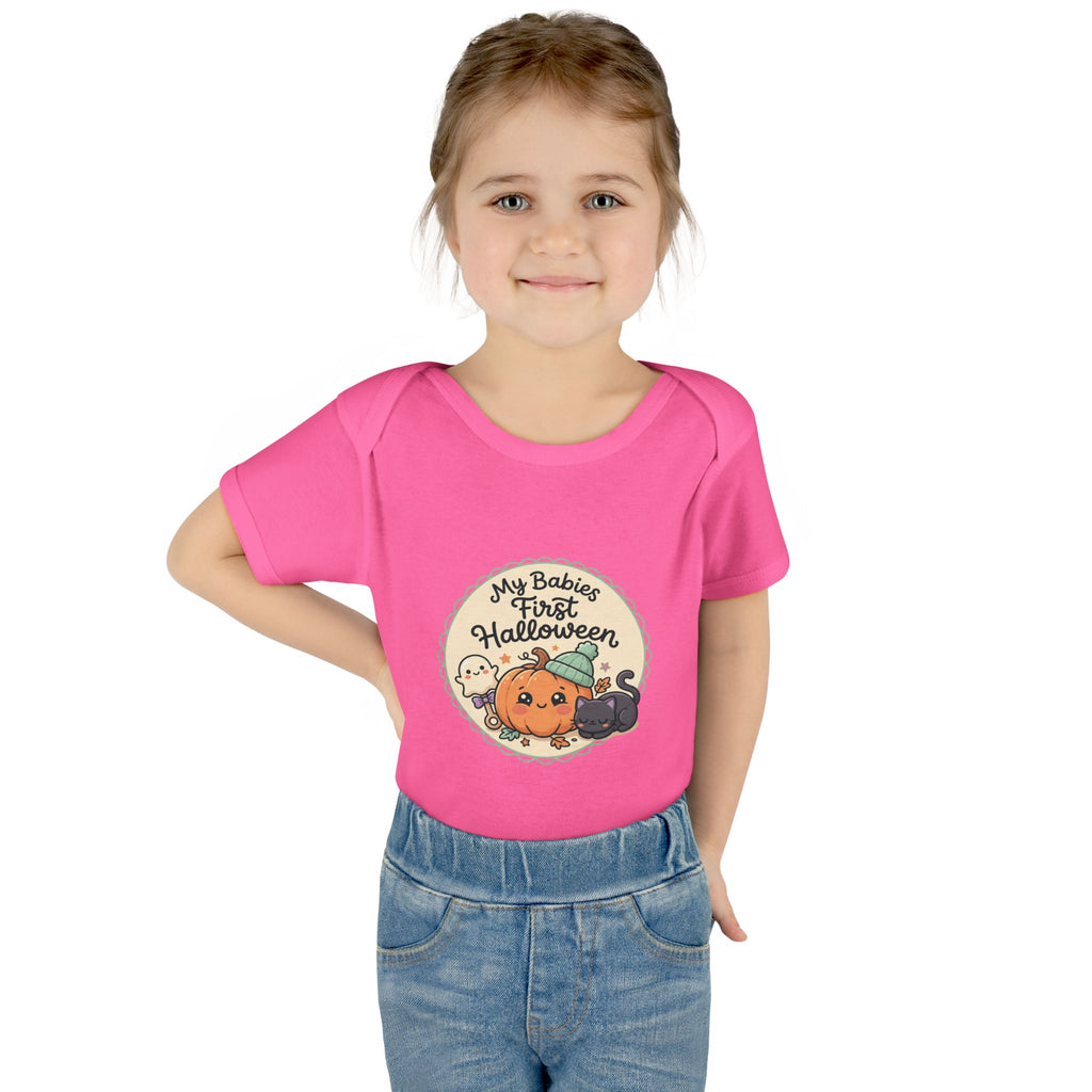 Infant Halloween Bodysuit — “My Baby's First Halloween” Cute Pumpkin & Ghosts
