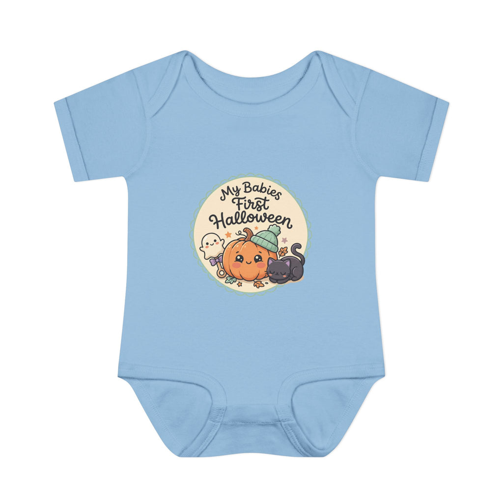Infant Halloween Bodysuit — “My Baby's First Halloween” Cute Pumpkin & Ghosts