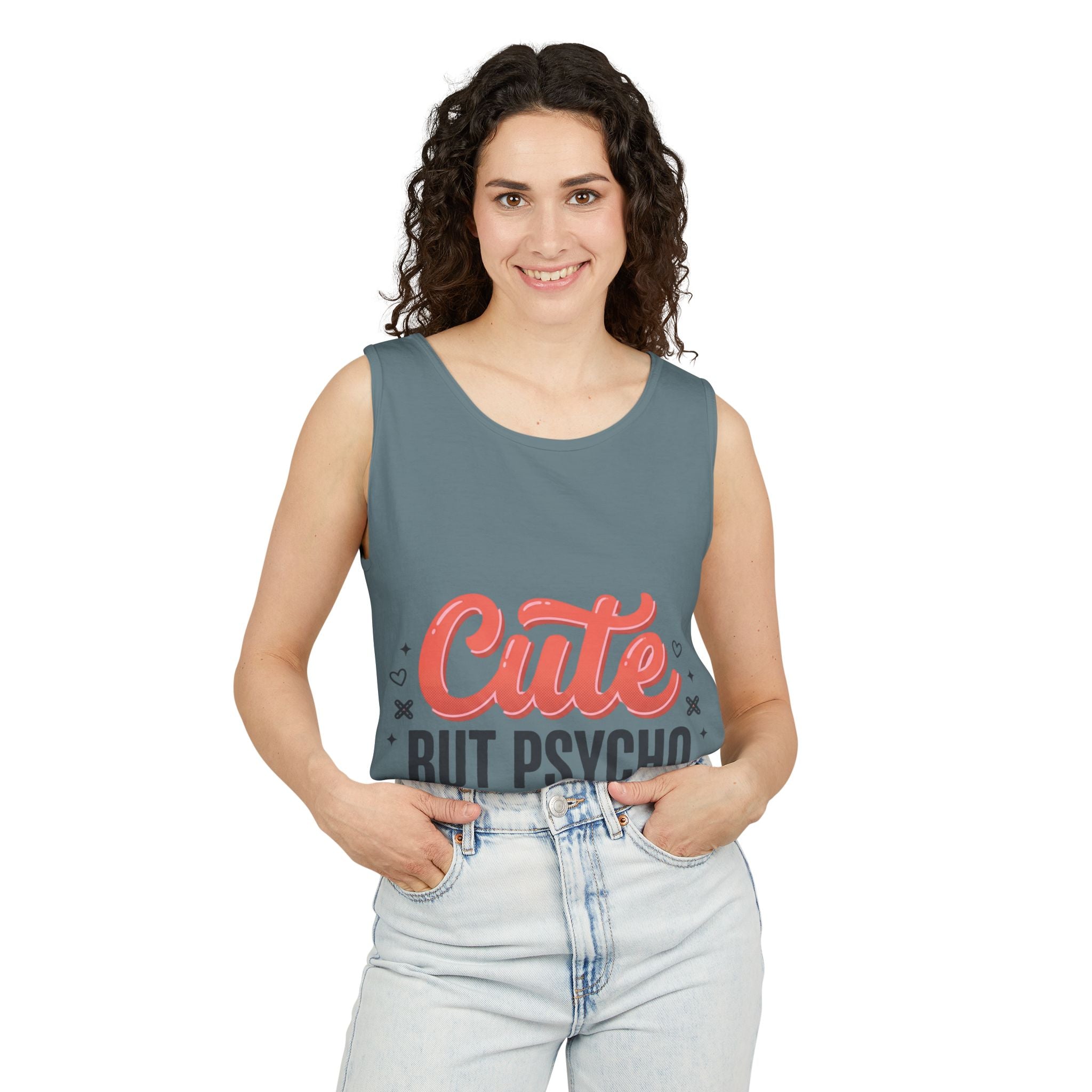 Cute But Psycho Tank Top – Women's Summer Tee