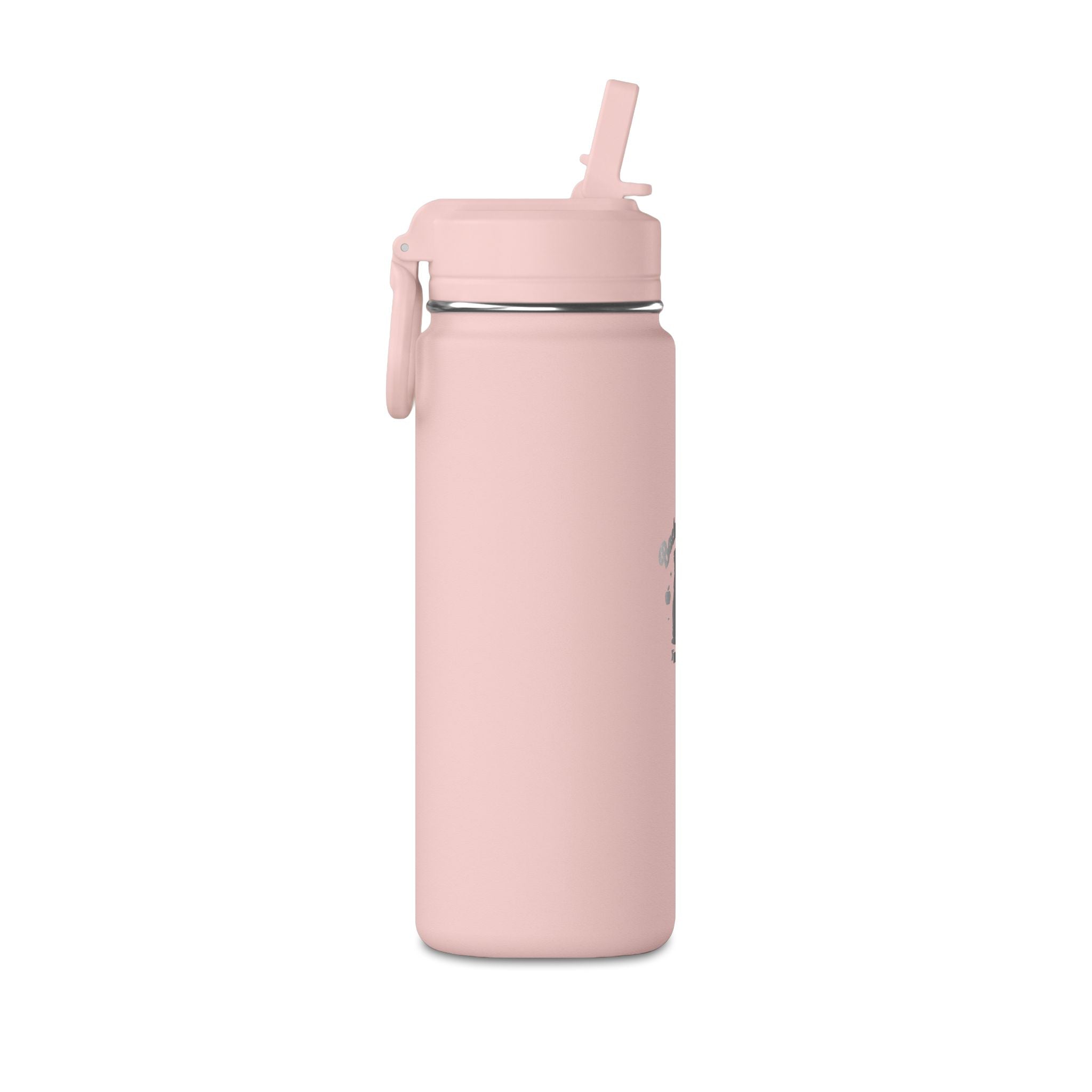 Insulated 20oz Pink Mini Water Bottle with "Ready to Shine" Design