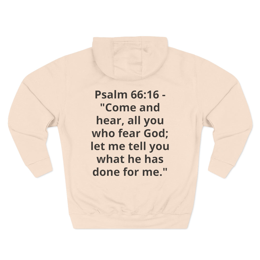 Three-Panel Fleece Hoodie
