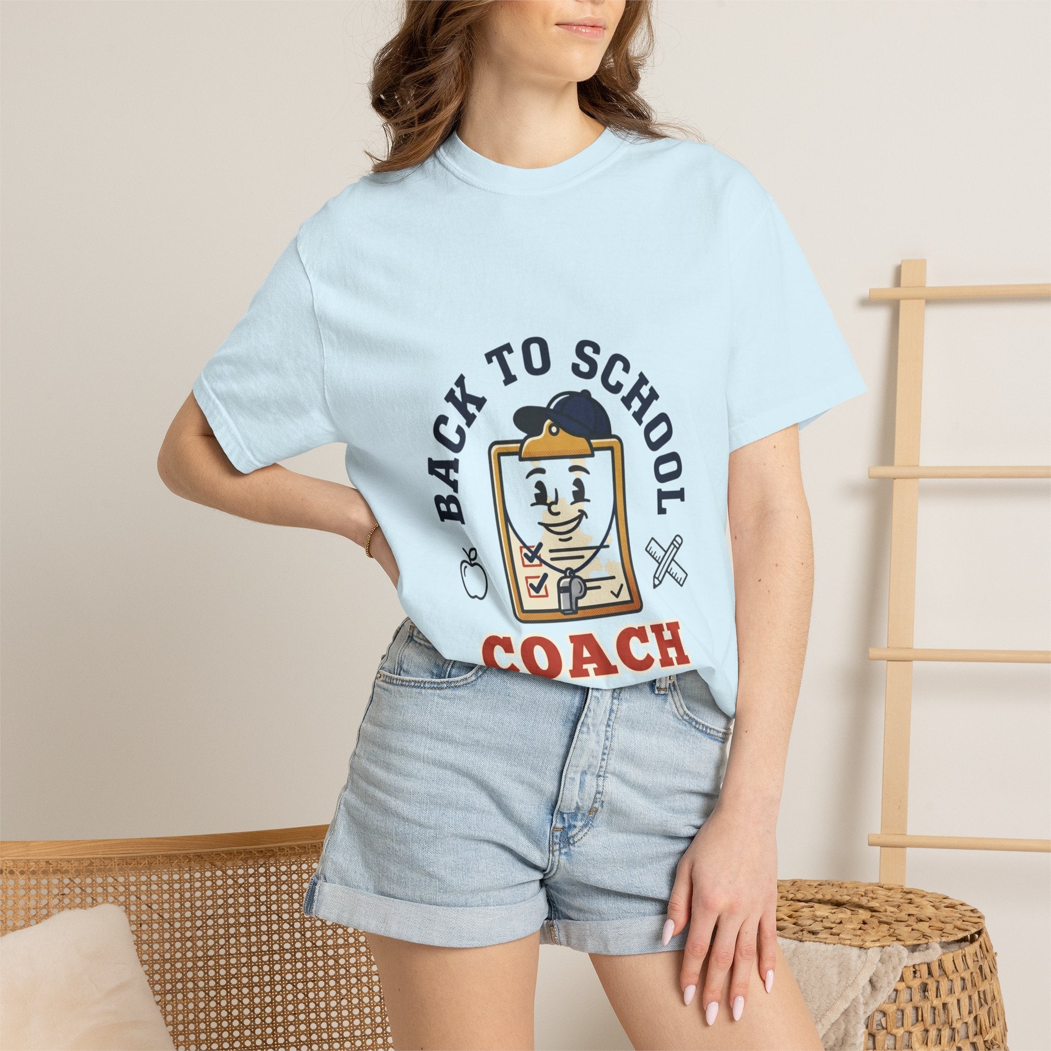 Back to School Coach T-Shirt — Retro School Clipboard Design