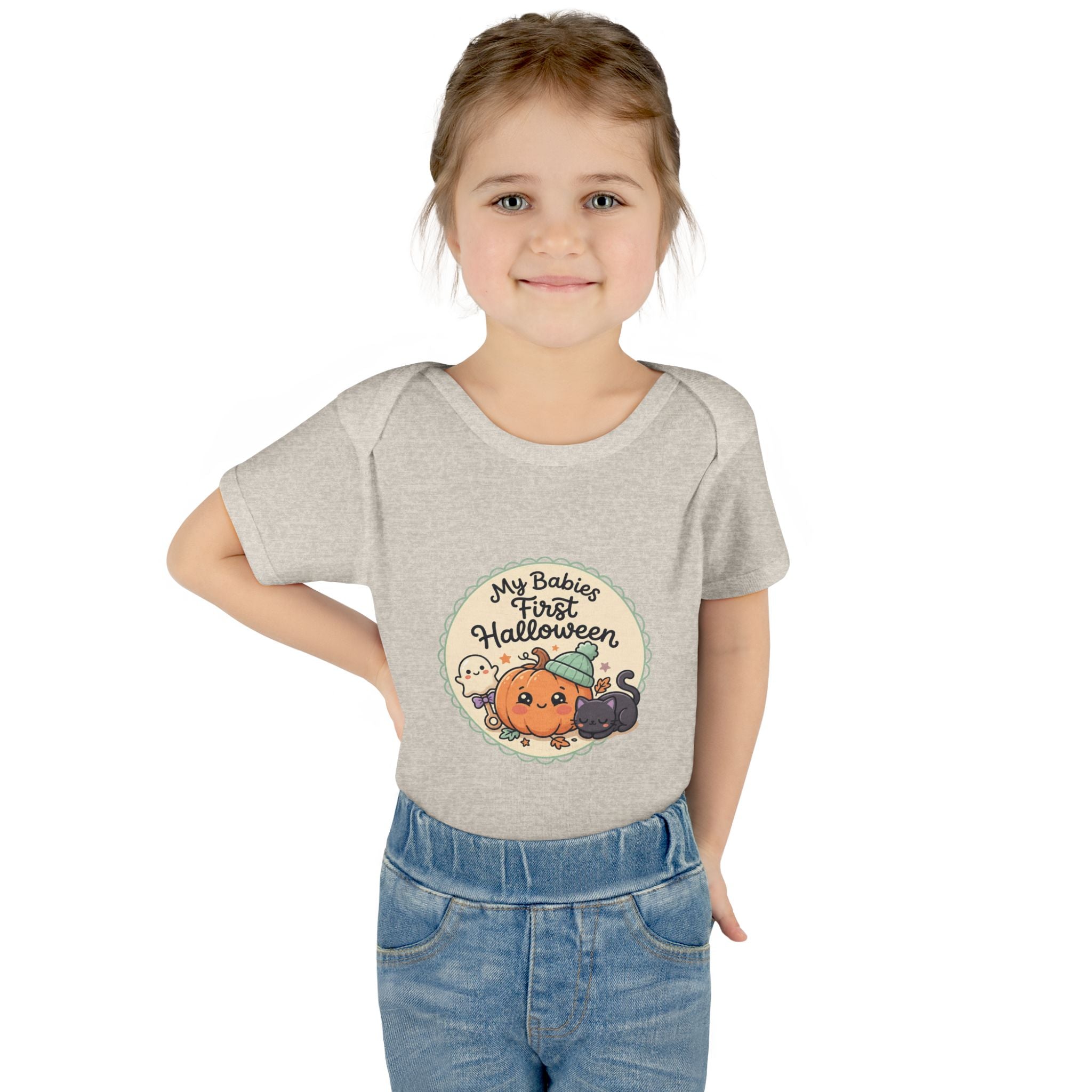 Infant Halloween Bodysuit — “My Baby's First Halloween” Cute Pumpkin & Ghosts