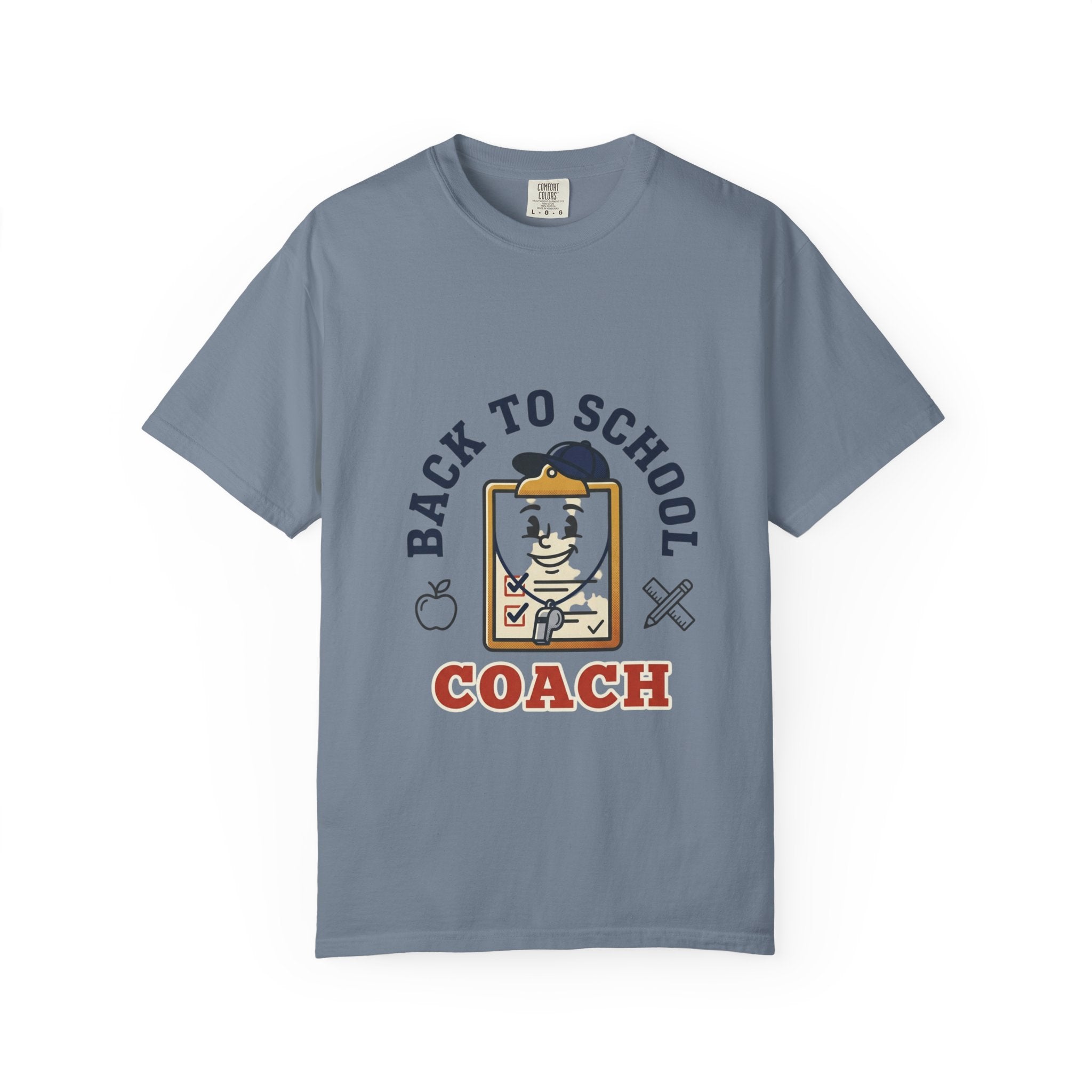 Back to School Coach T-Shirt — Retro School Clipboard Design