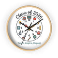 Class of 2026 Teacher Wall Clock — Teach, Inspire, Repeat