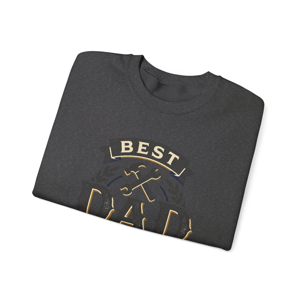 Best Dad Ever Sweatshirt — "Lead with love, live with courage" Crewneck